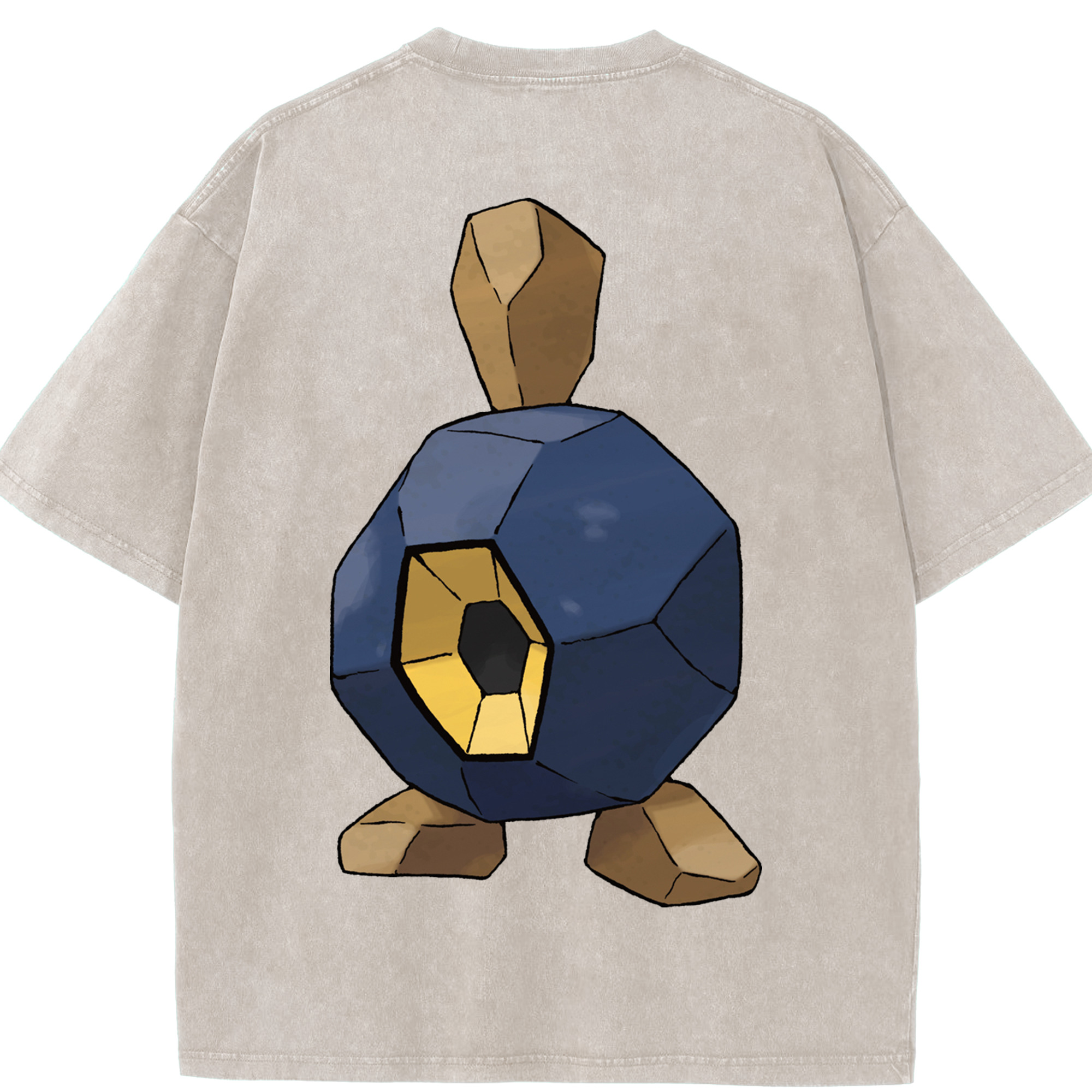 （画像用） ポケットモンスター Pokémon 綿100% ヴィンテージ風 半袖Tシャツ（背面プリント）