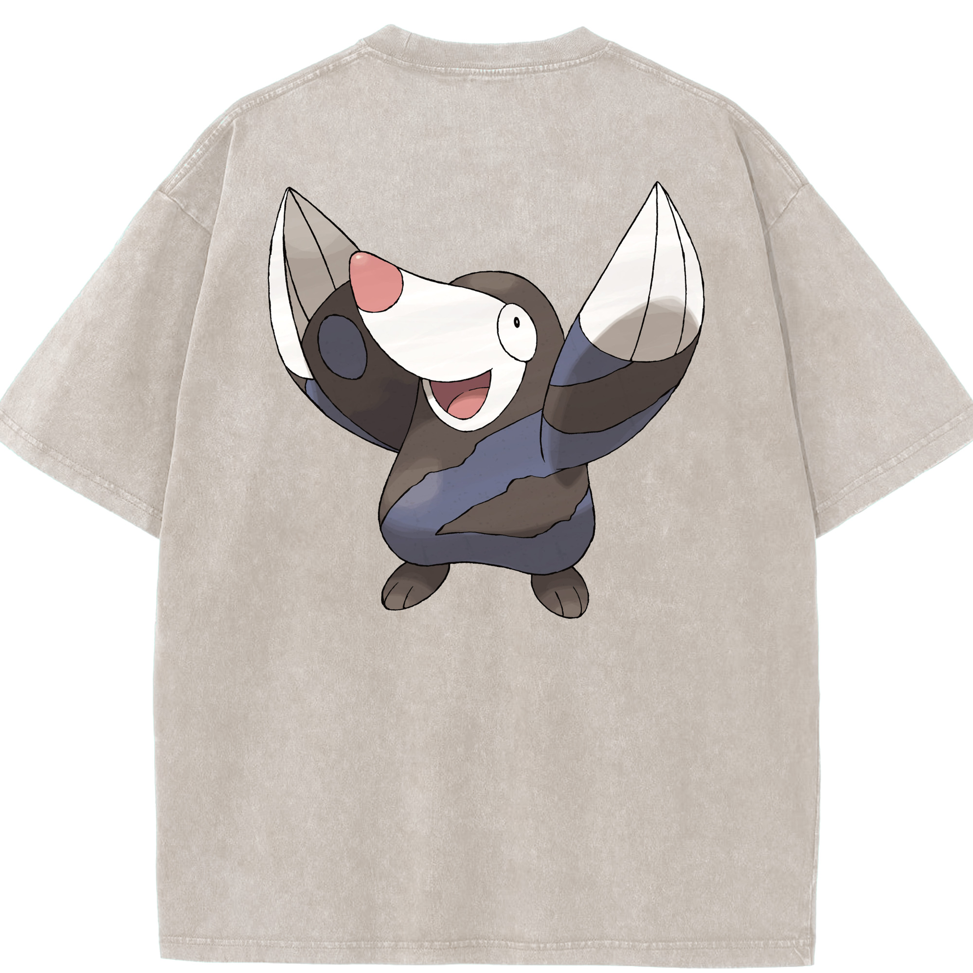 （画像用） ポケットモンスター Pokémon 綿100% ヴィンテージ風 半袖Tシャツ（背面プリント）