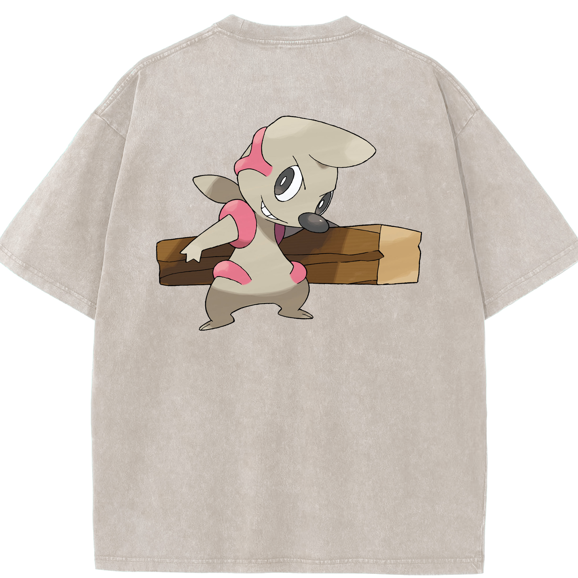 （画像用） ポケットモンスター Pokémon 綿100% ヴィンテージ風 半袖Tシャツ（背面プリント）