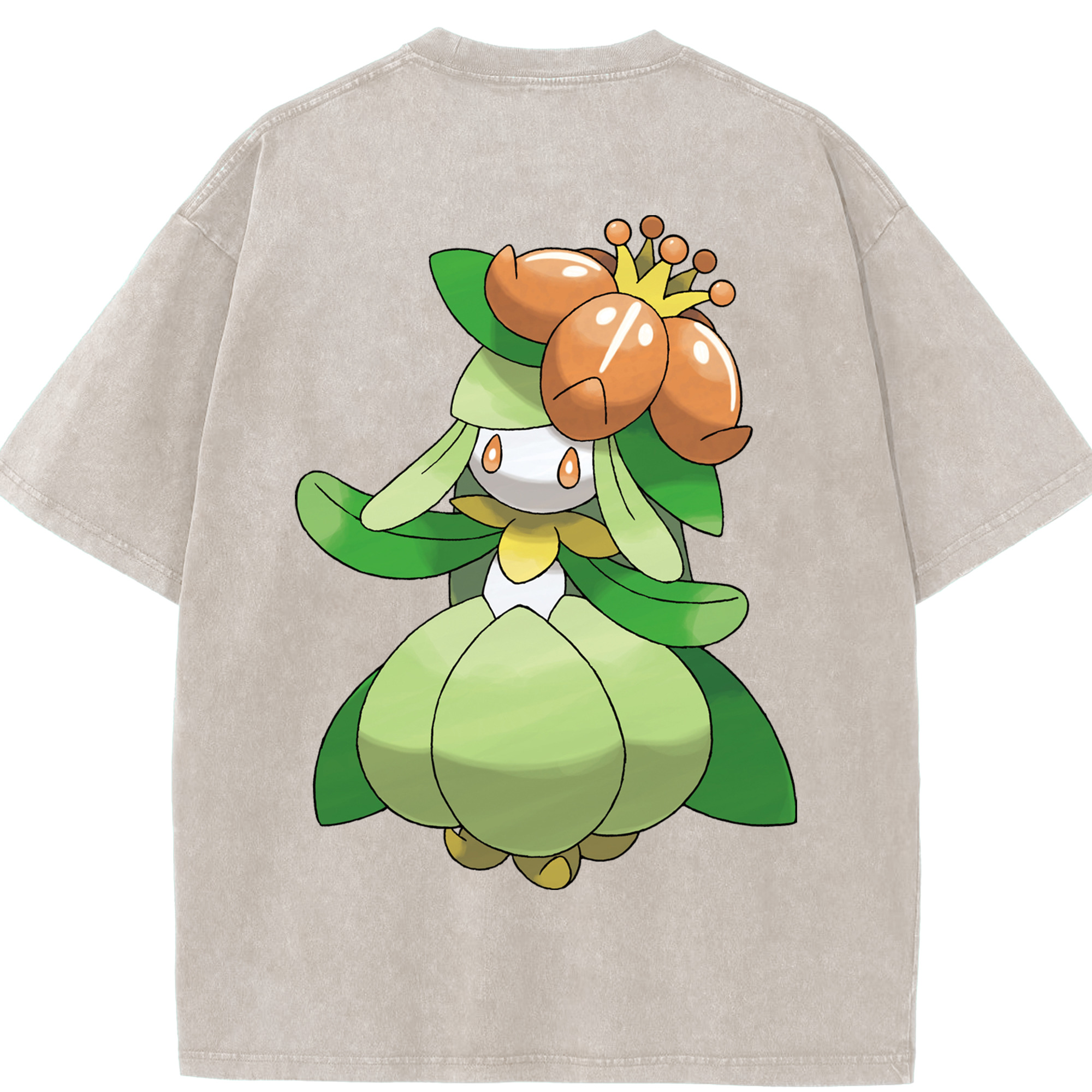 （画像用） ポケットモンスター Pokémon 綿100% ヴィンテージ風 半袖Tシャツ（背面プリント）