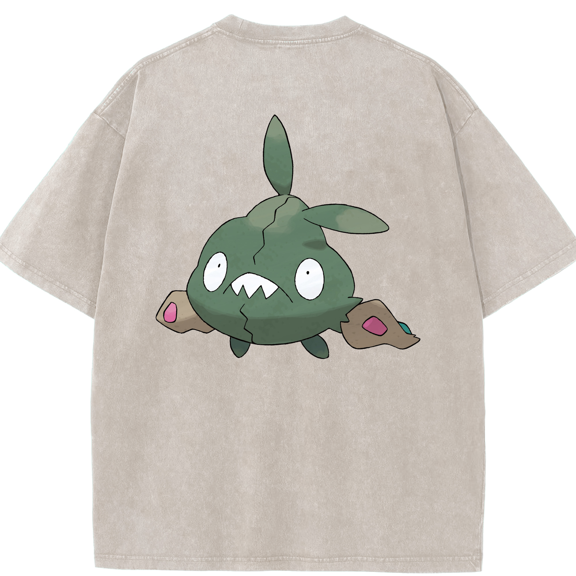 （画像用） ポケットモンスター Pokémon 綿100% ヴィンテージ風 半袖Tシャツ（背面プリント）