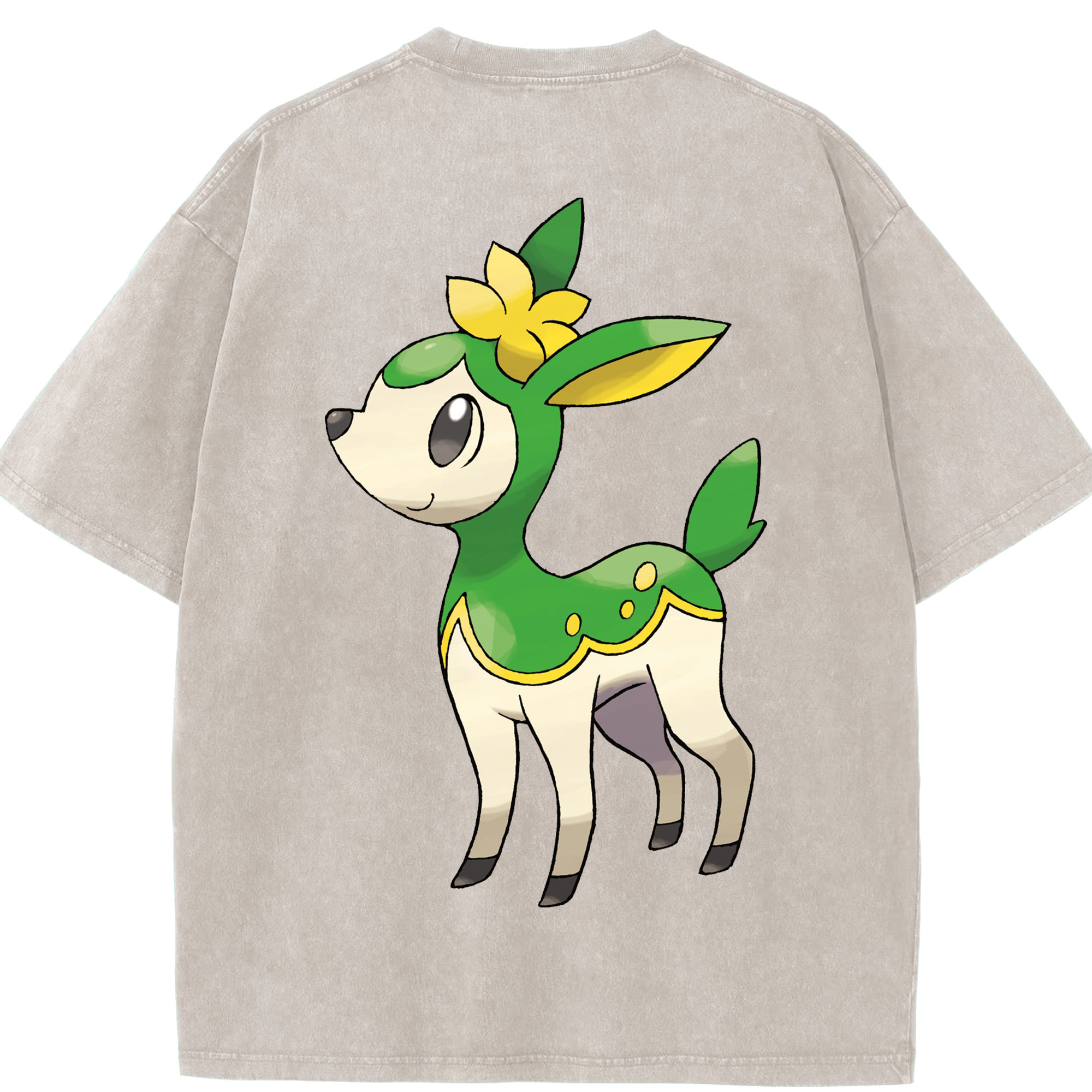 （画像用） ポケットモンスター Pokémon 綿100% ヴィンテージ風 半袖Tシャツ（背面プリント）