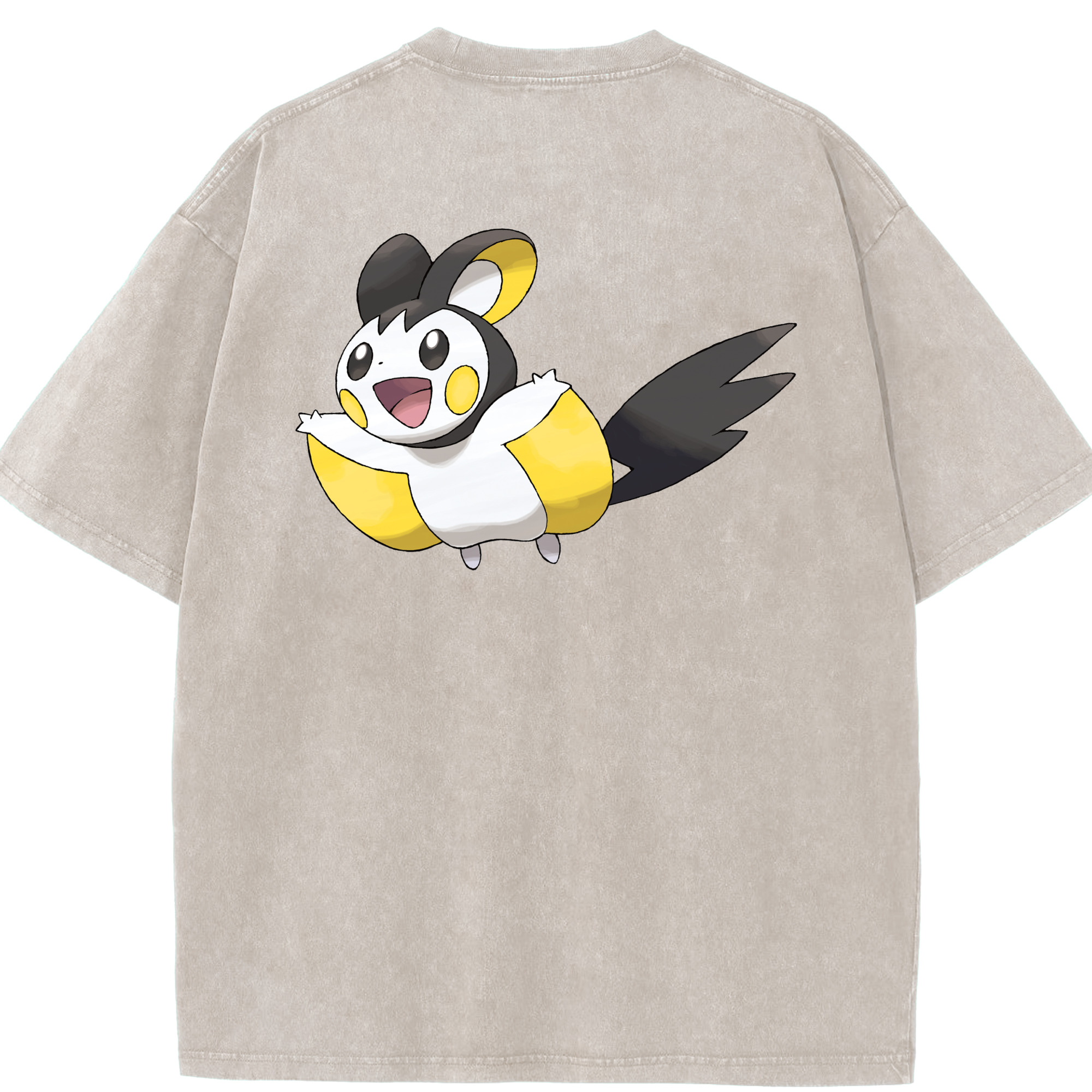（画像用） ポケットモンスター Pokémon 綿100% ヴィンテージ風 半袖Tシャツ（背面プリント）