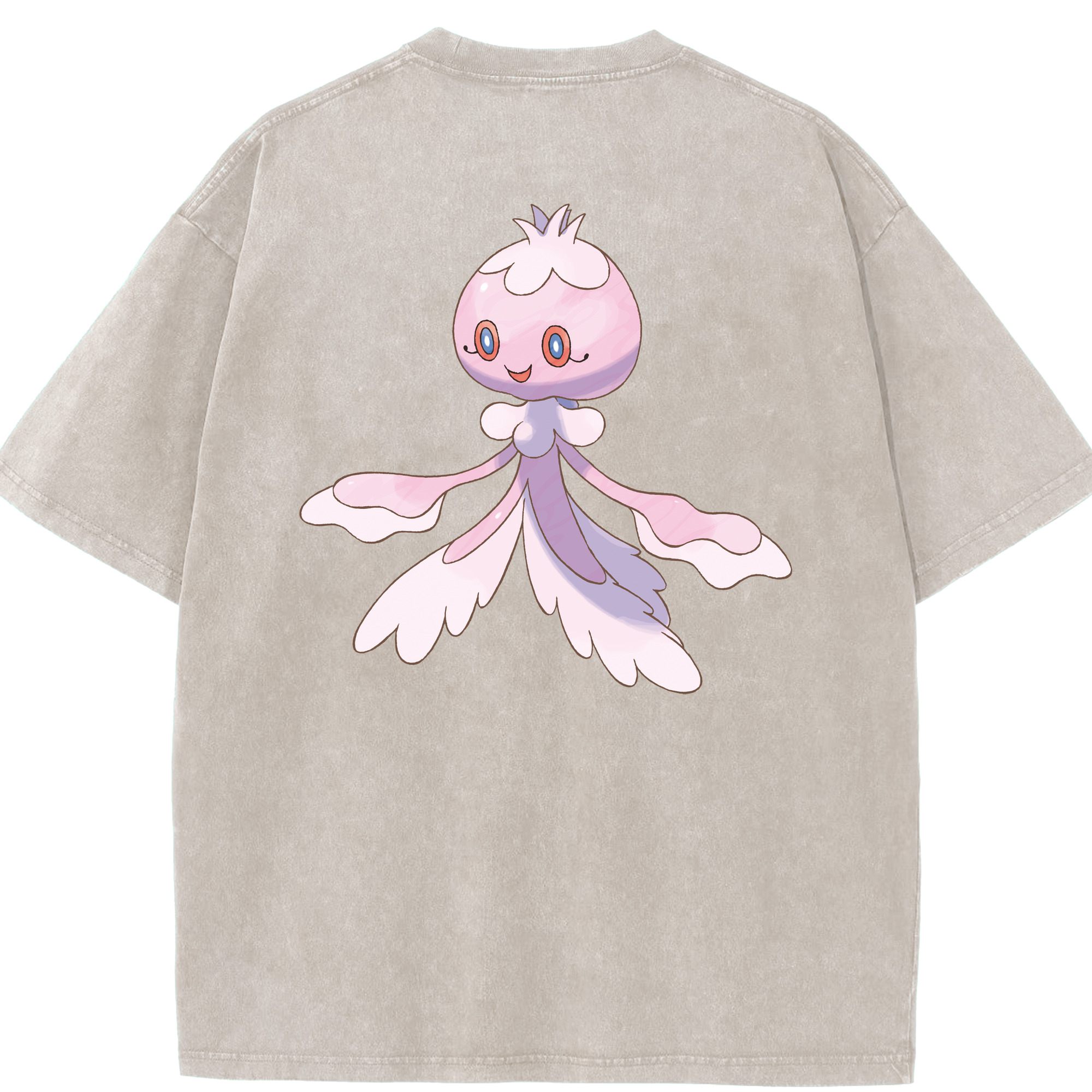 （画像用） ポケットモンスター Pokémon 綿100% ヴィンテージ風 半袖Tシャツ（背面プリント）