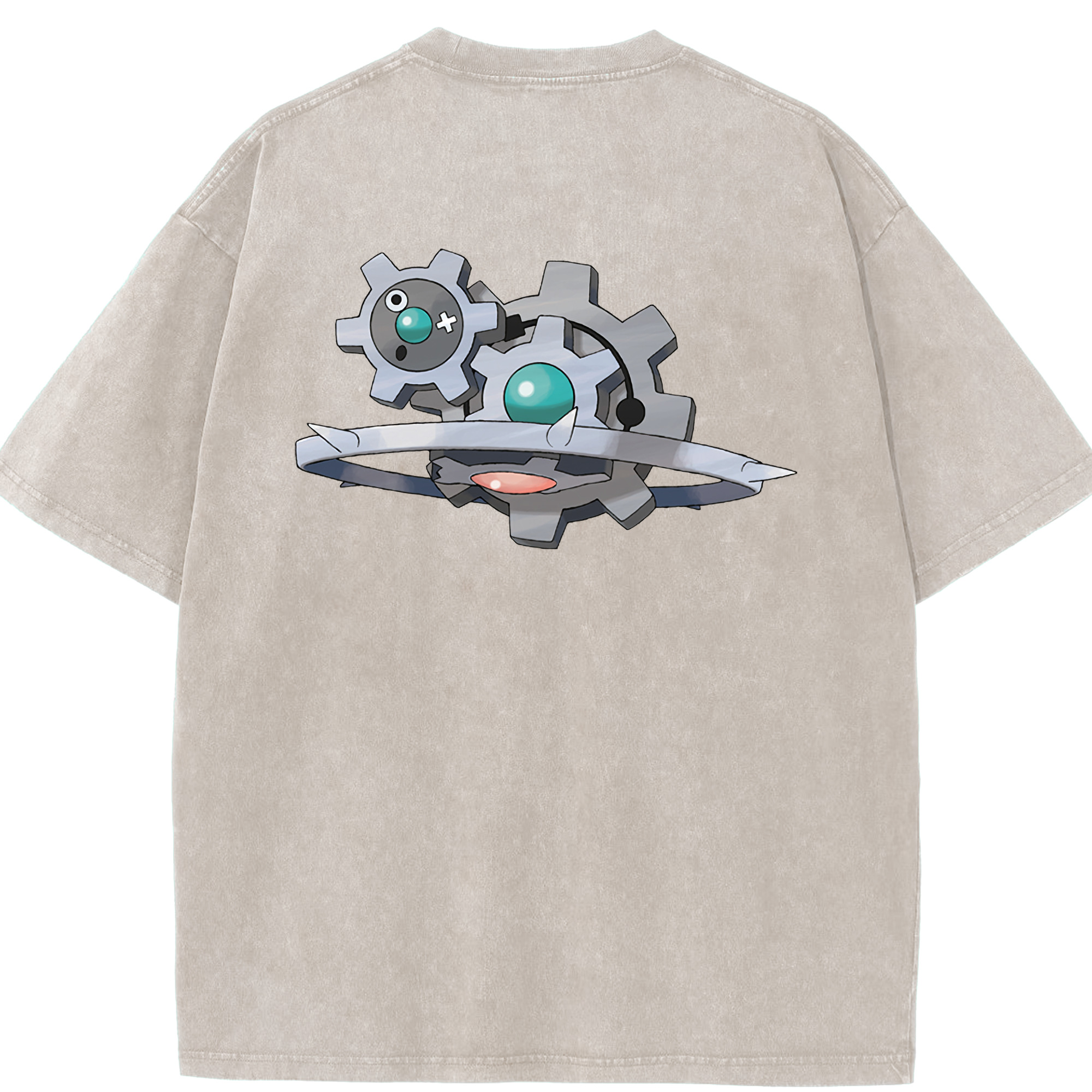 （画像用） ポケットモンスター Pokémon 綿100% ヴィンテージ風 半袖Tシャツ（背面プリント）
