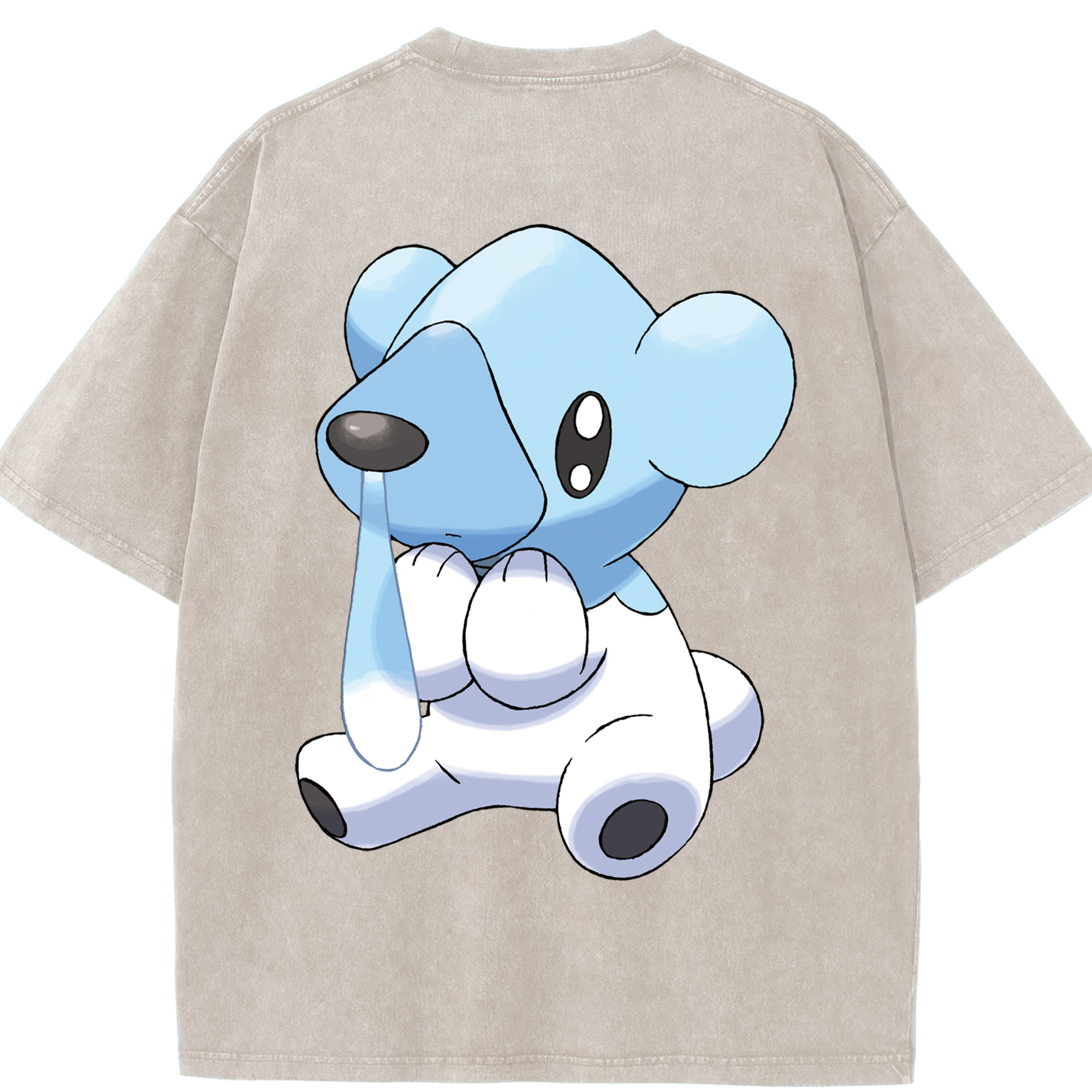 （画像用） ポケットモンスター Pokémon 綿100% ヴィンテージ風 半袖Tシャツ（背面プリント）