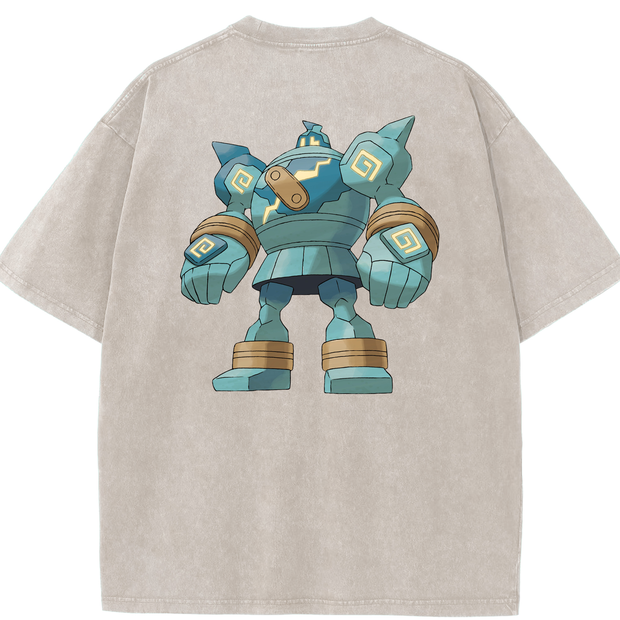 （画像用） ポケットモンスター Pokémon 綿100% ヴィンテージ風 半袖Tシャツ（背面プリント）