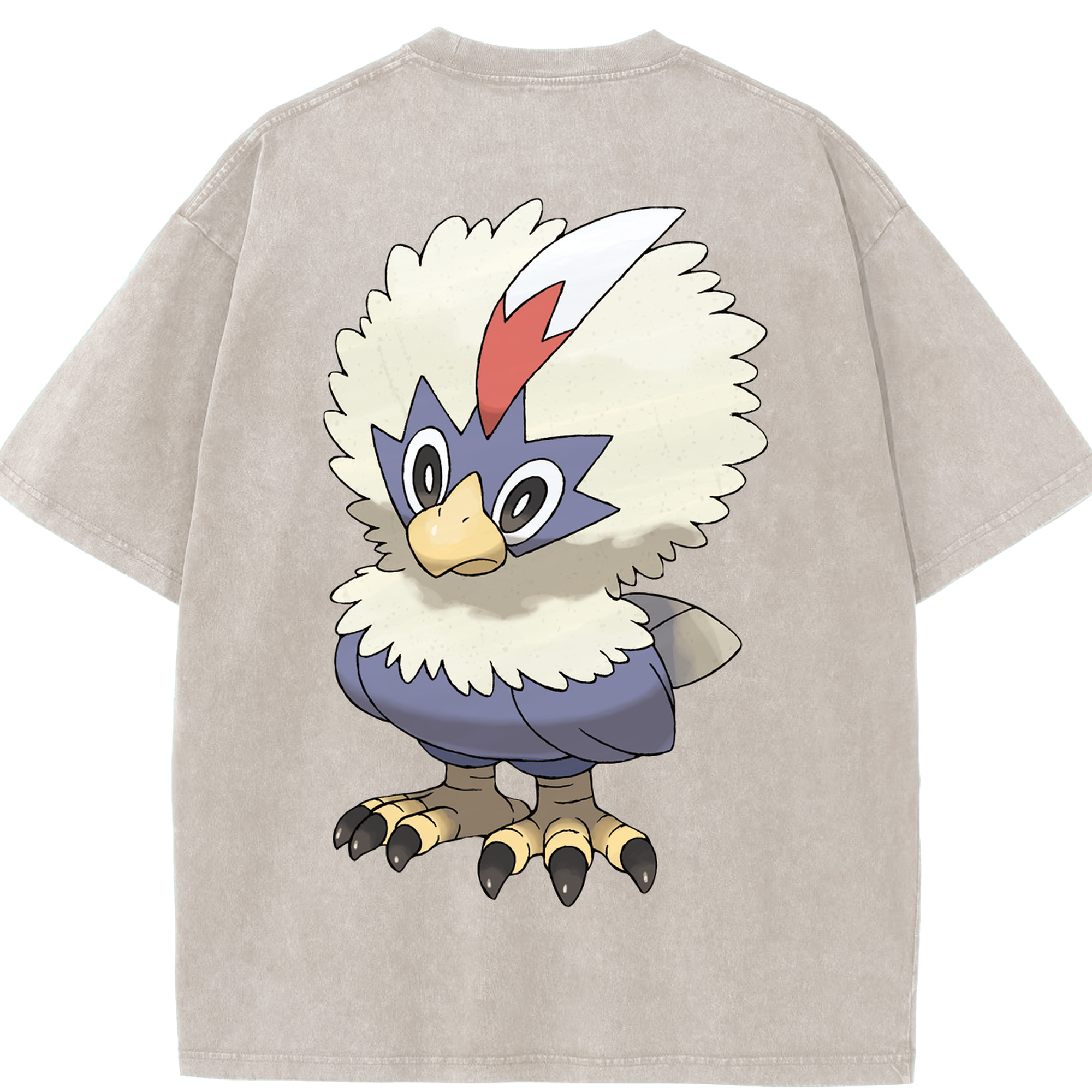 （画像用） ポケットモンスター Pokémon 綿100% ヴィンテージ風 半袖Tシャツ（背面プリント）