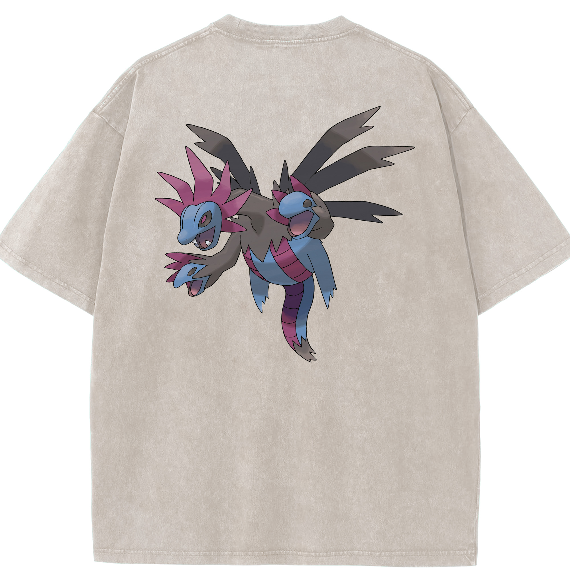 （画像用） ポケットモンスター Pokémon 綿100% ヴィンテージ風 半袖Tシャツ（背面プリント）