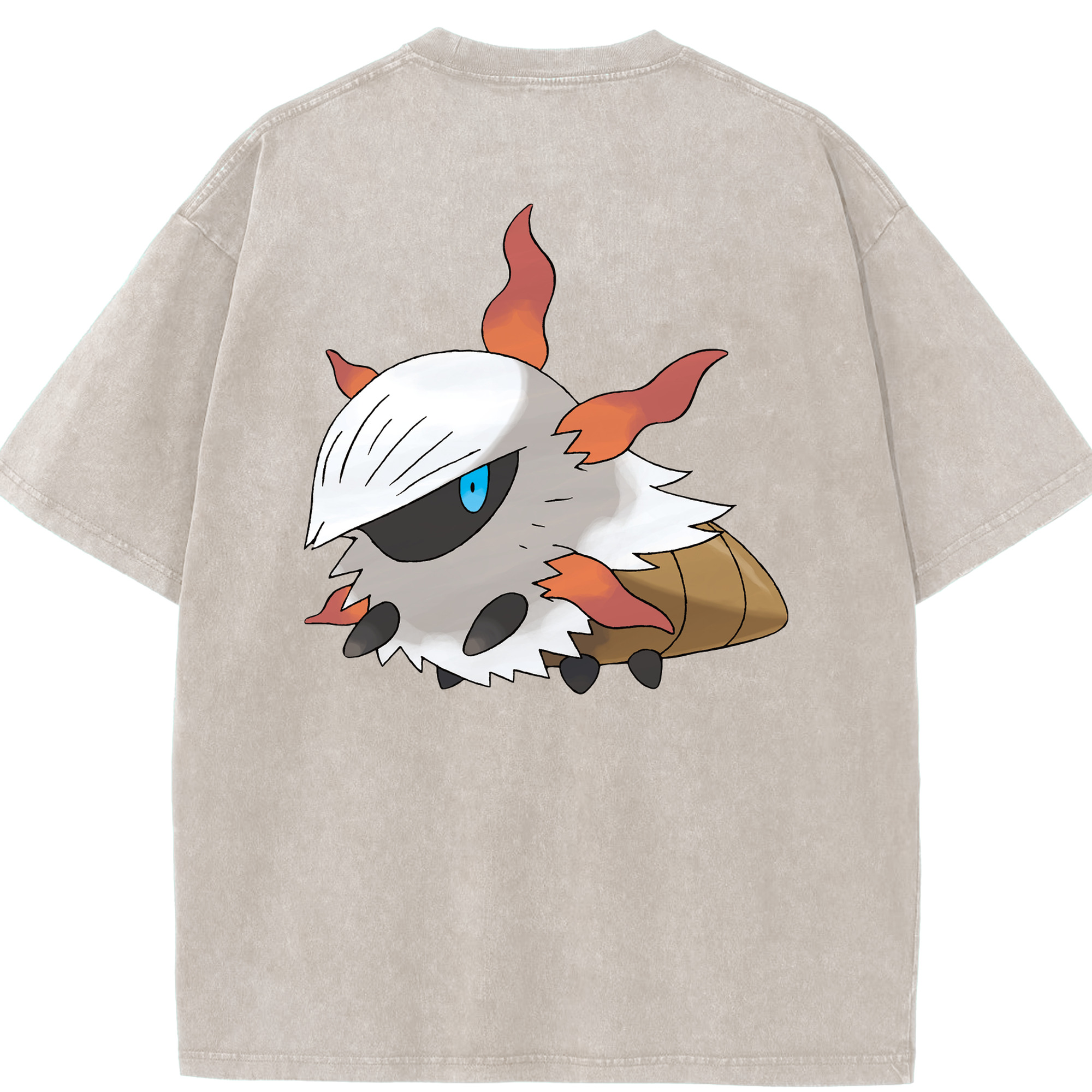 （画像用） ポケットモンスター Pokémon 綿100% ヴィンテージ風 半袖Tシャツ（背面プリント）