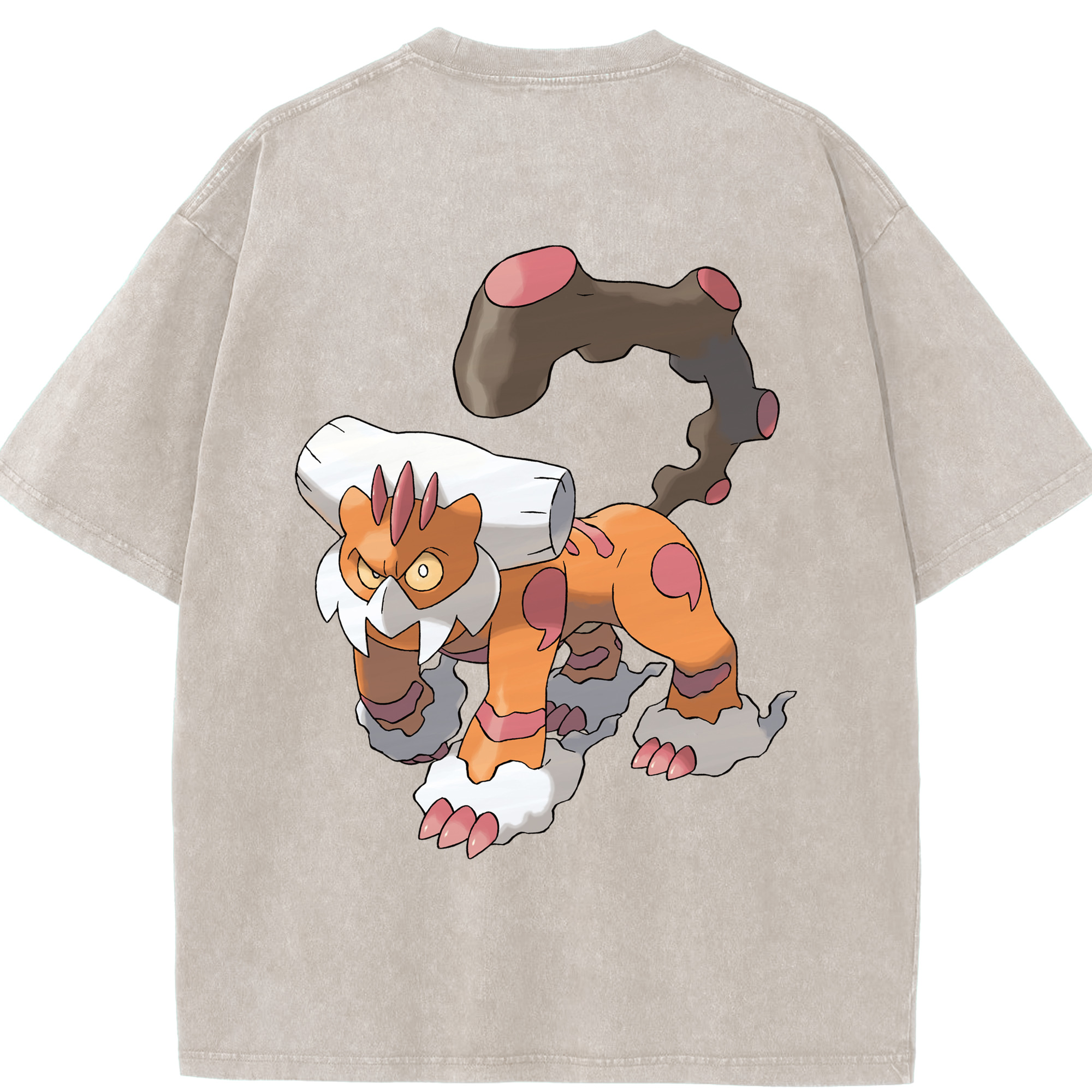 （画像用） ポケットモンスター Pokémon 綿100% ヴィンテージ風 半袖Tシャツ（背面プリント）