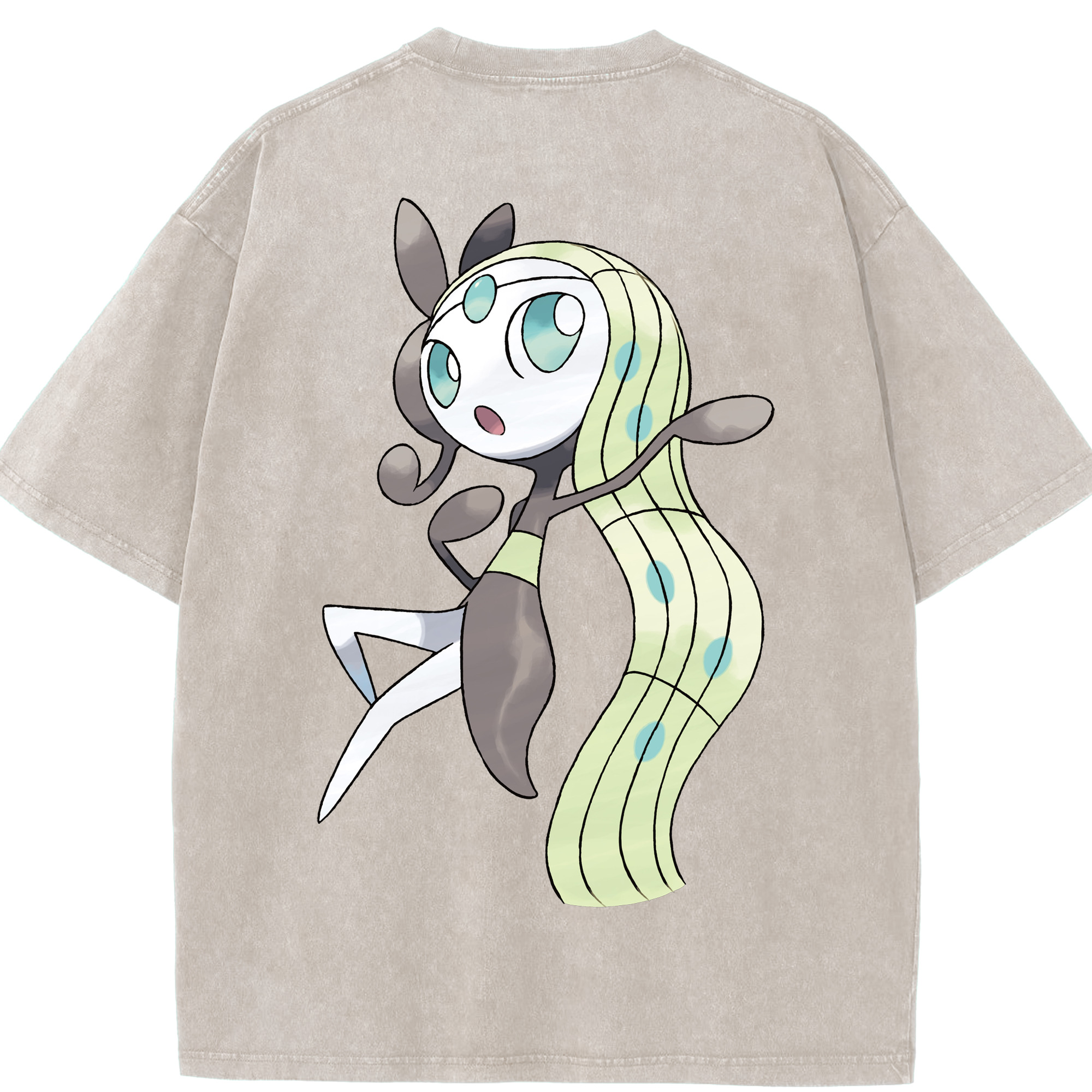 （画像用） ポケットモンスター Pokémon 綿100% ヴィンテージ風 半袖Tシャツ（背面プリント）