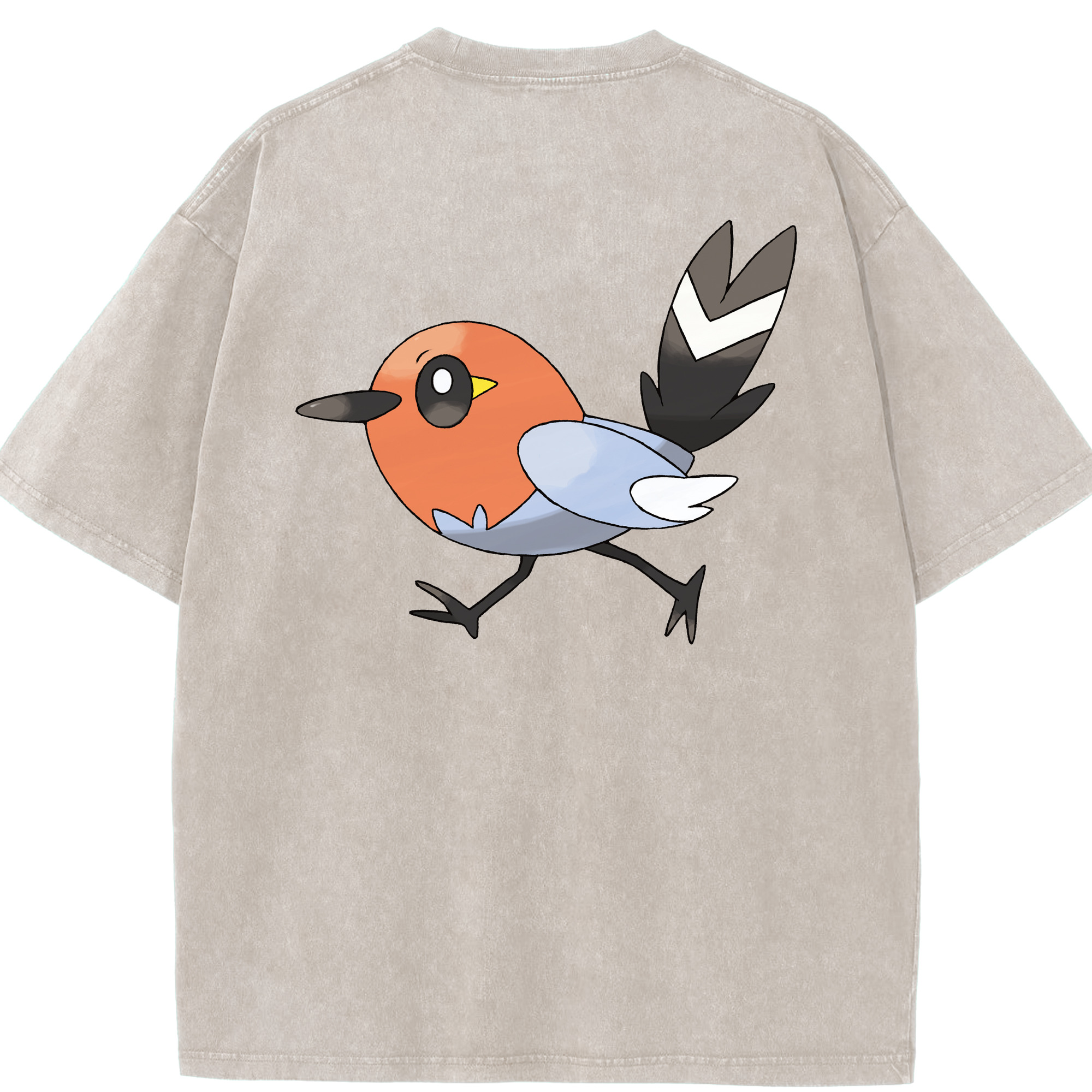 （画像用） ポケットモンスター Pokémon 綿100% ヴィンテージ風 半袖Tシャツ（背面プリント）