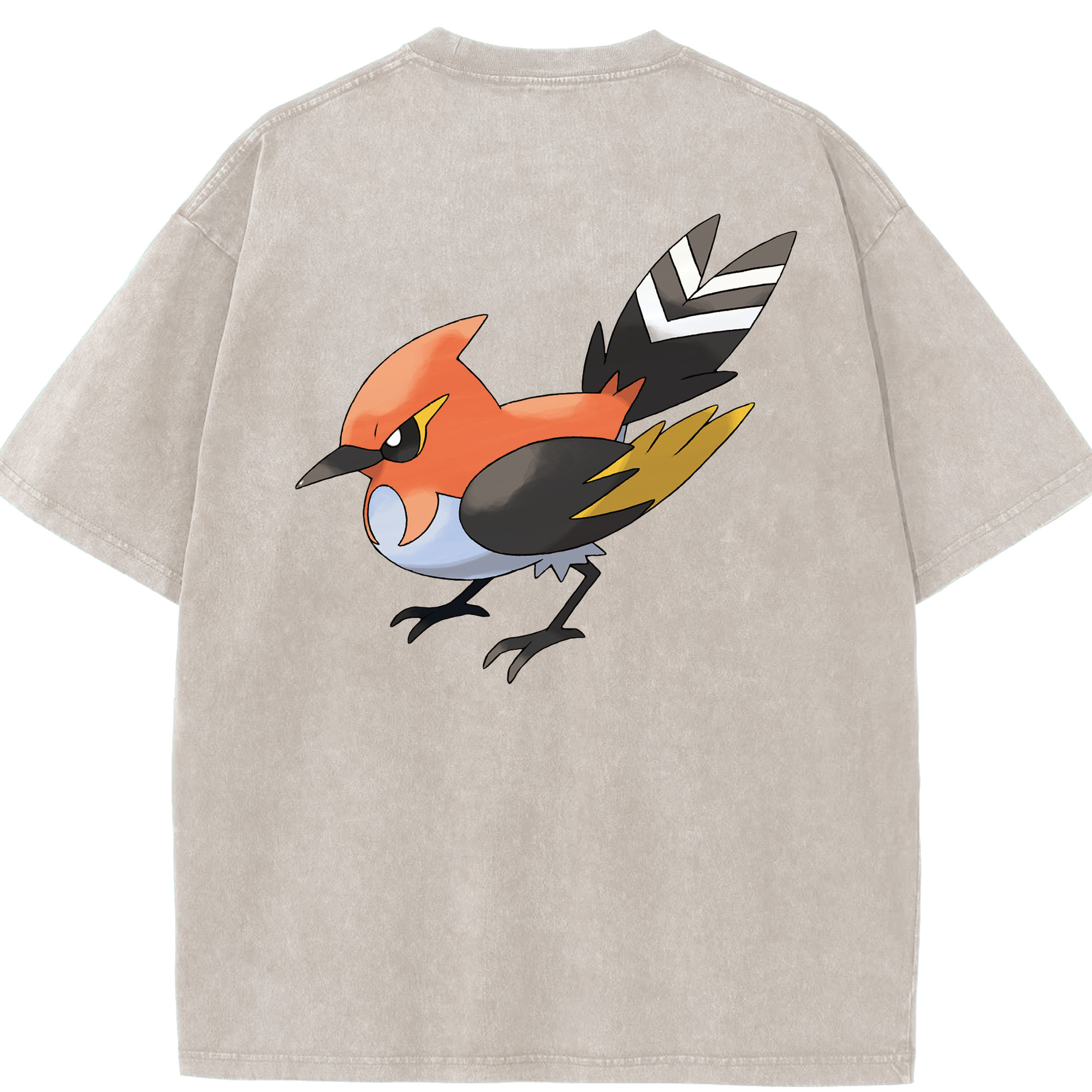 （画像用） ポケットモンスター Pokémon 綿100% ヴィンテージ風 半袖Tシャツ（背面プリント）