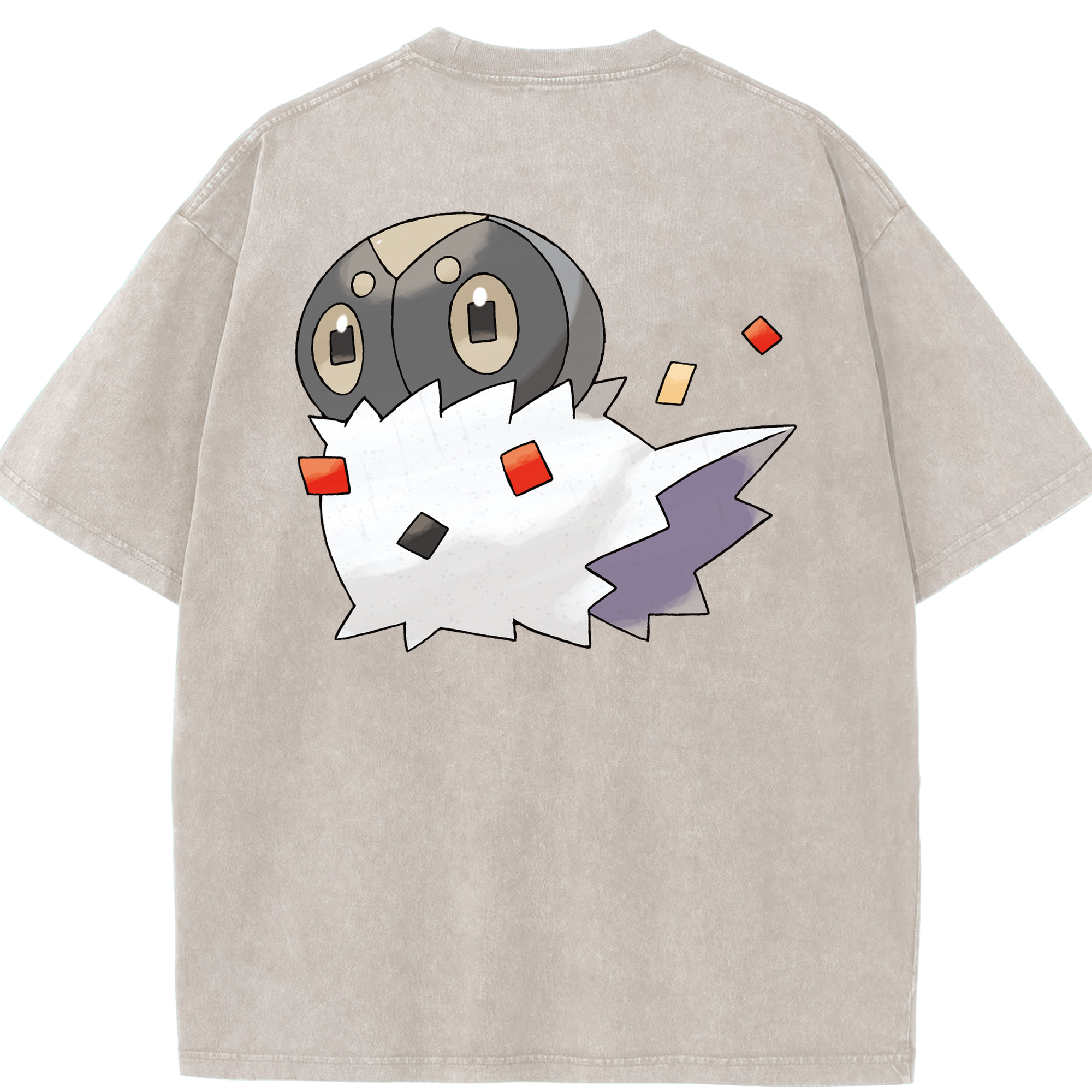 （画像用） ポケットモンスター Pokémon 綿100% ヴィンテージ風 半袖Tシャツ（背面プリント）