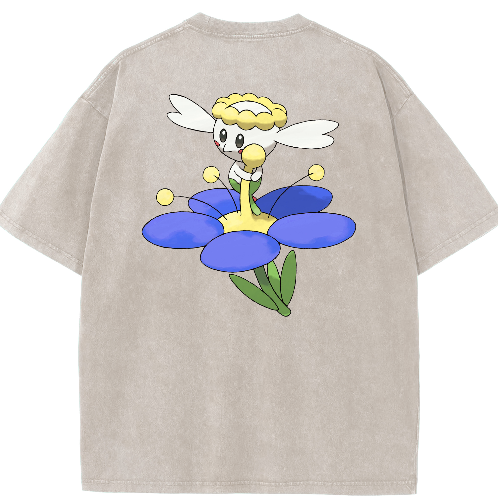 （画像用） ポケットモンスター Pokémon 綿100% ヴィンテージ風 半袖Tシャツ（背面プリント）