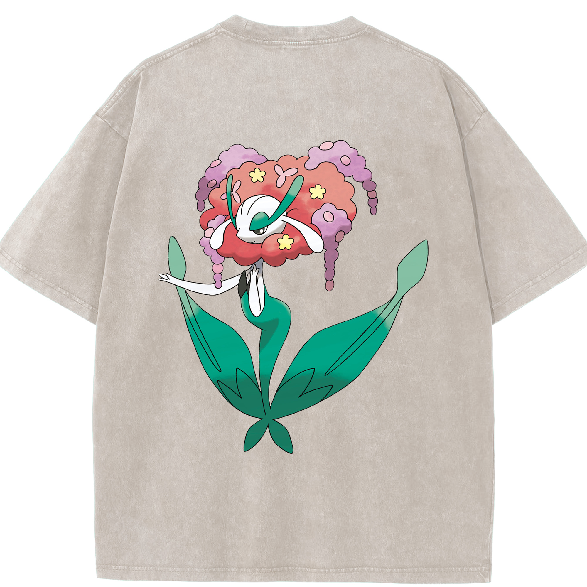（画像用） ポケットモンスター Pokémon 綿100% ヴィンテージ風 半袖Tシャツ（背面プリント）
