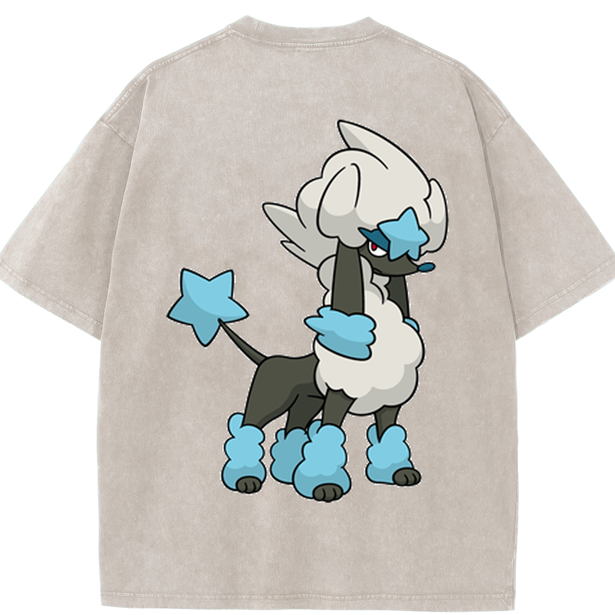 （画像用） ポケットモンスター Pokémon 綿100% ヴィンテージ風 半袖Tシャツ（背面プリント）