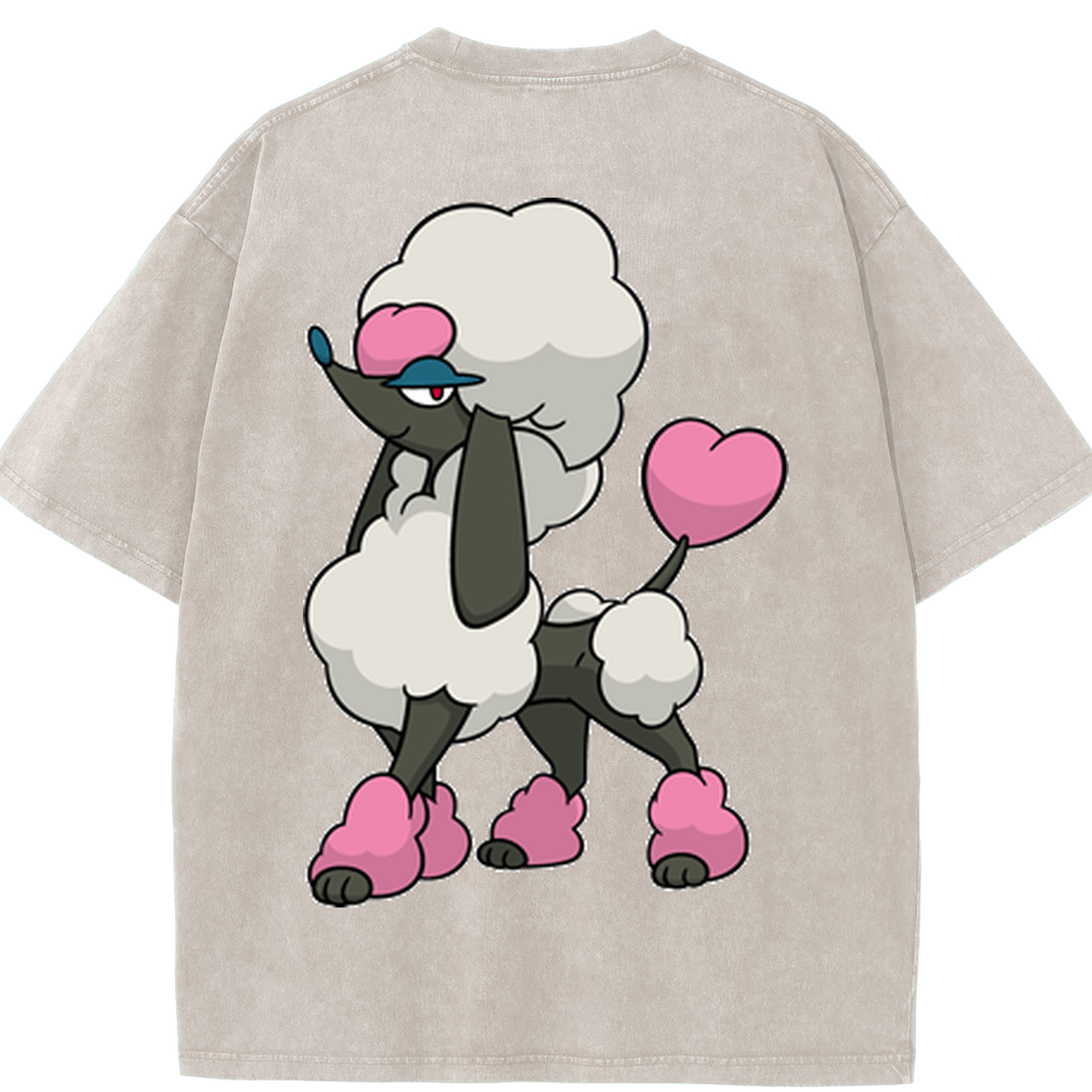 （画像用） ポケットモンスター Pokémon 綿100% ヴィンテージ風 半袖Tシャツ（背面プリント）