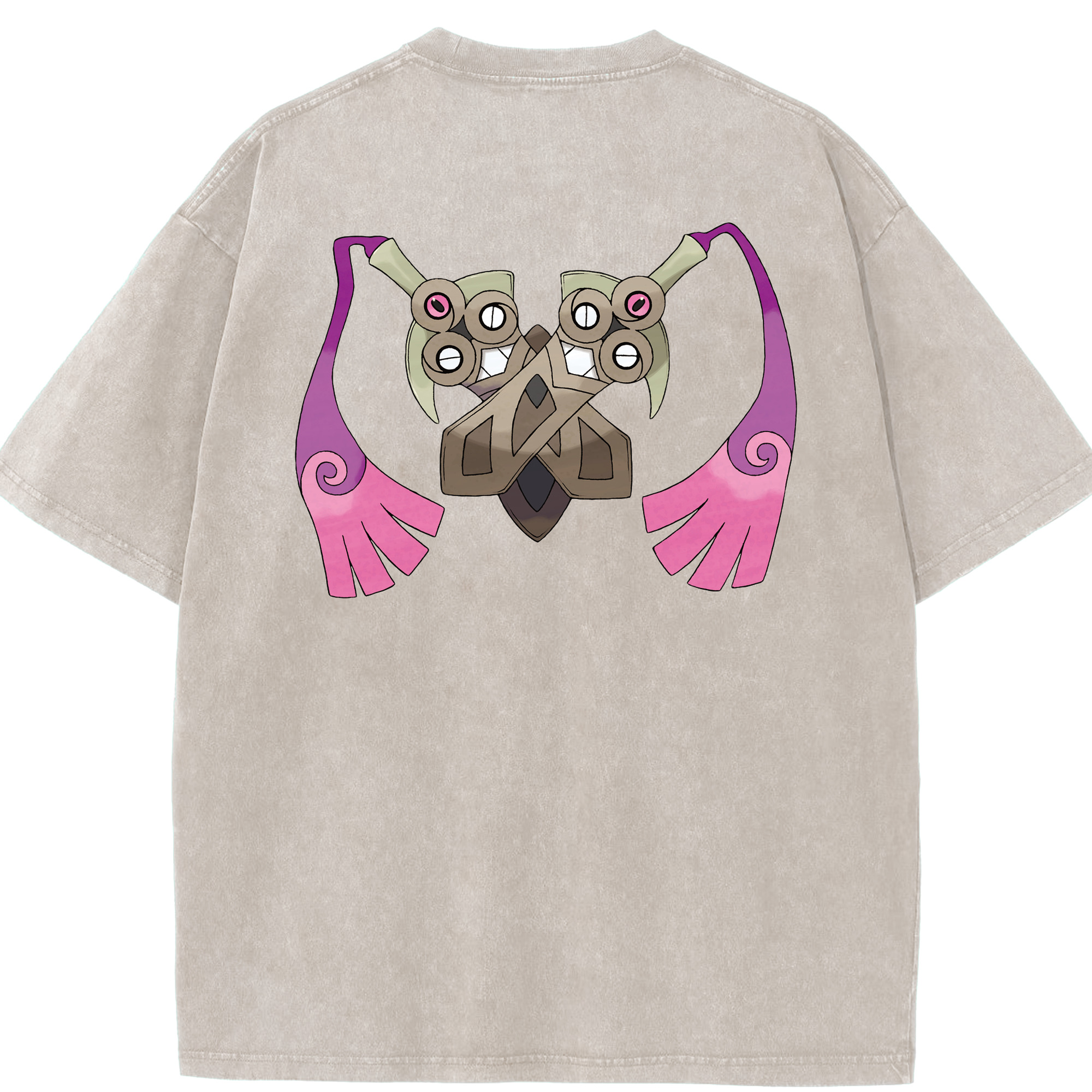 （画像用） ポケットモンスター Pokémon 綿100% ヴィンテージ風 半袖Tシャツ（背面プリント）