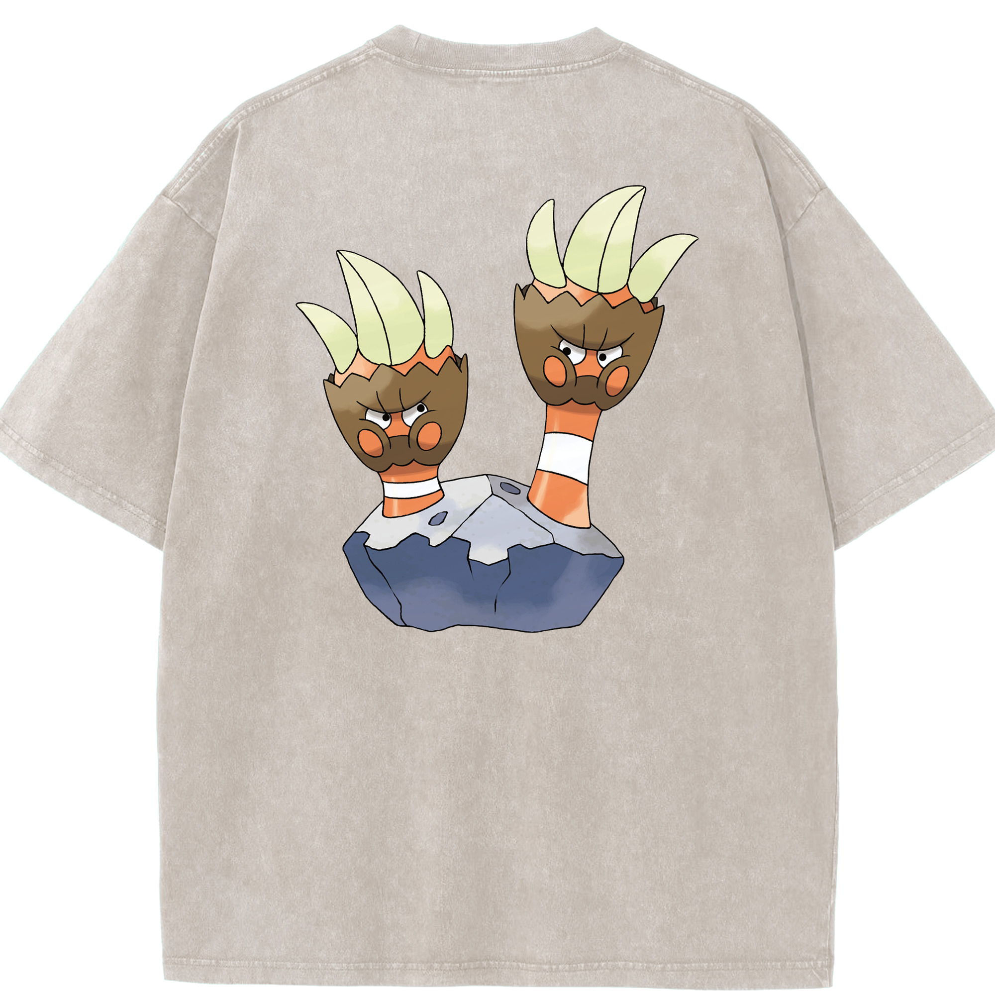 （画像用） ポケットモンスター Pokémon 綿100% ヴィンテージ風 半袖Tシャツ（背面プリント）