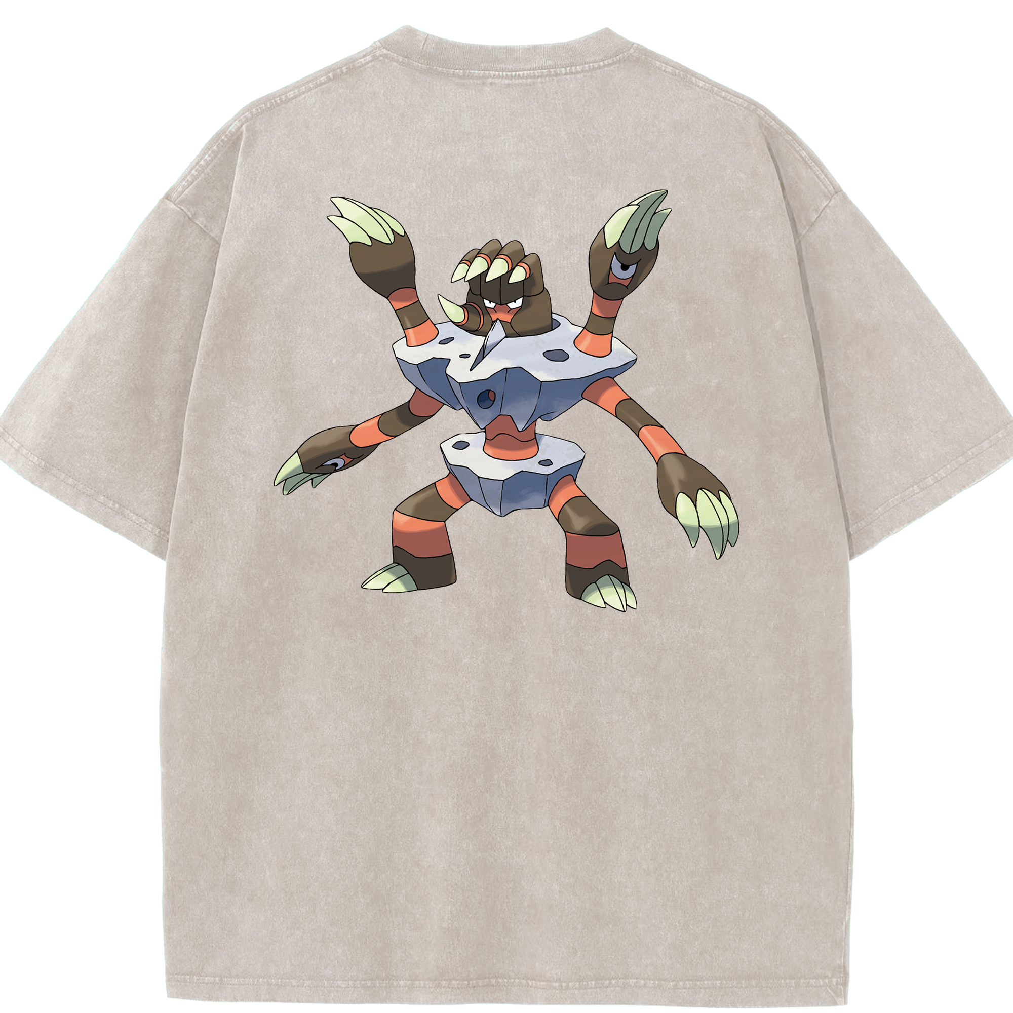 （画像用） ポケットモンスター Pokémon 綿100% ヴィンテージ風 半袖Tシャツ（背面プリント）