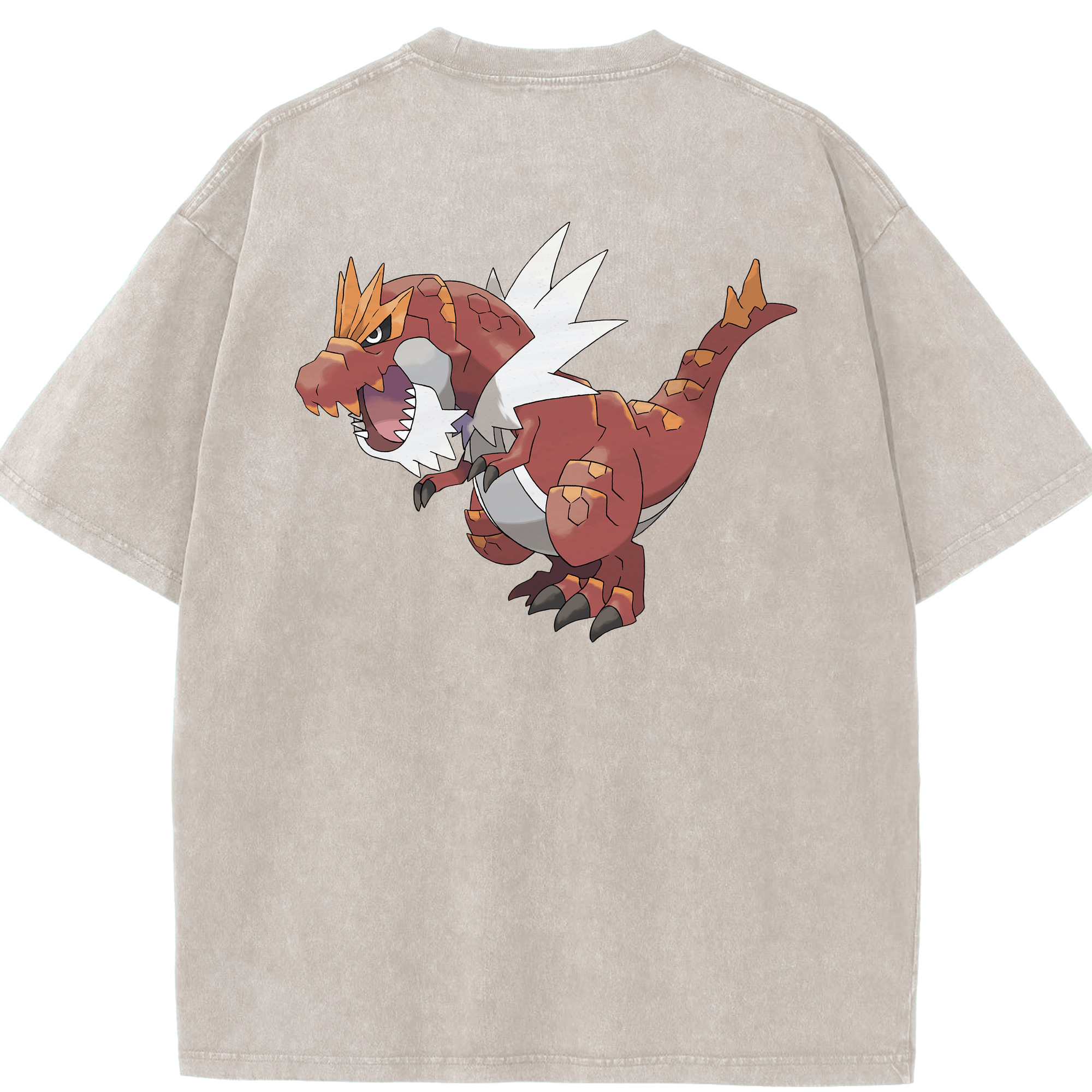 （画像用） ポケットモンスター Pokémon 綿100% ヴィンテージ風 半袖Tシャツ（背面プリント）