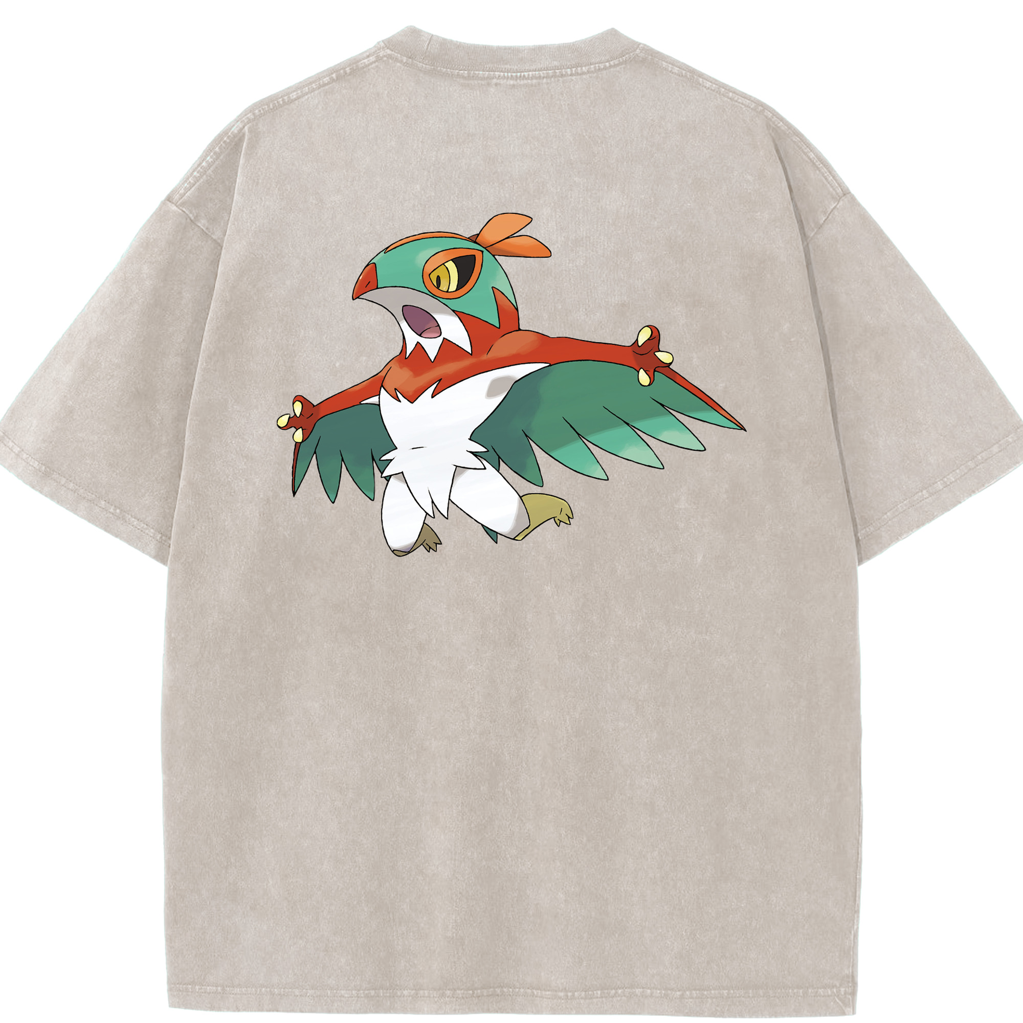 （画像用） ポケットモンスター Pokémon 綿100% ヴィンテージ風 半袖Tシャツ（背面プリント）