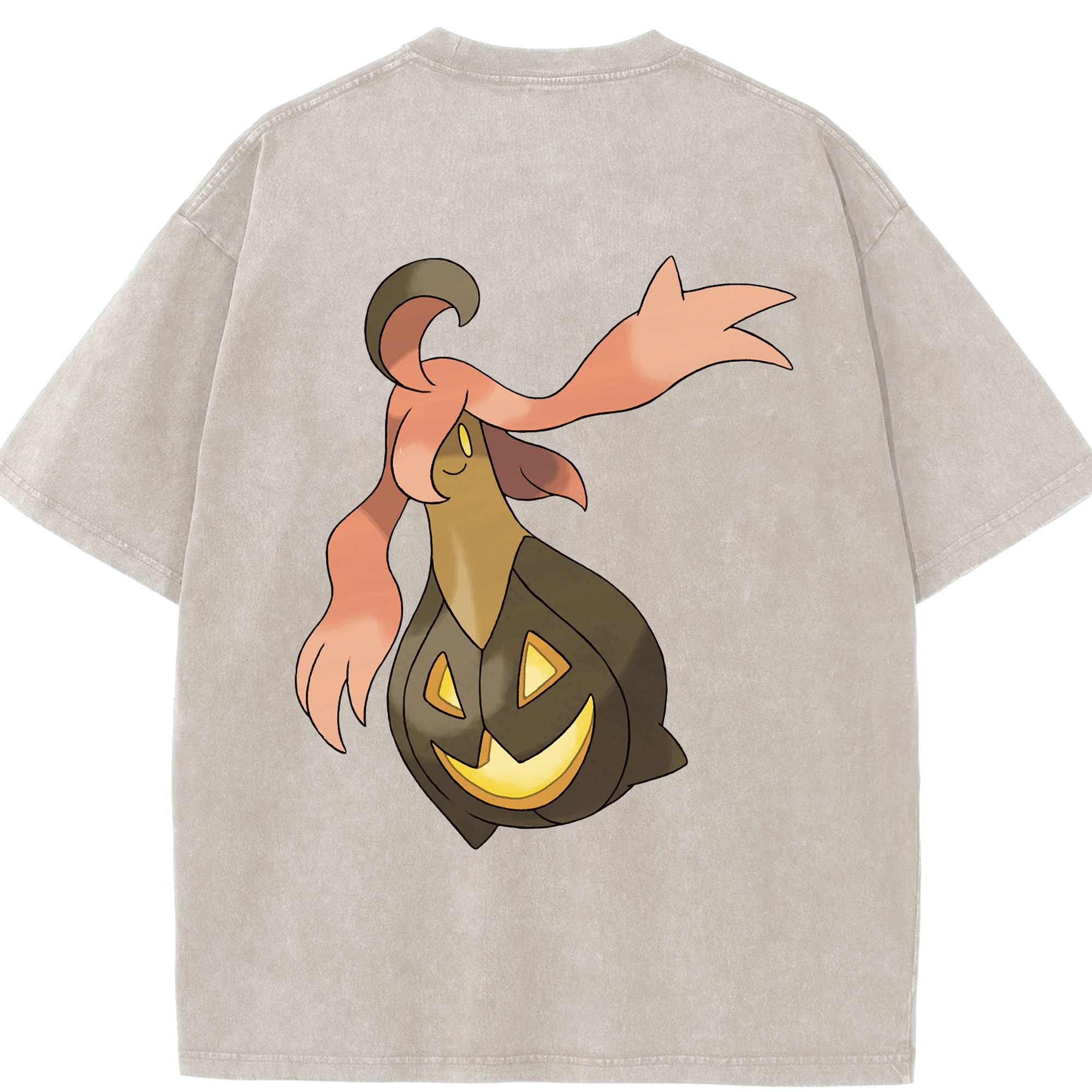 （画像用） ポケットモンスター Pokémon 綿100% ヴィンテージ風 半袖Tシャツ（背面プリント）