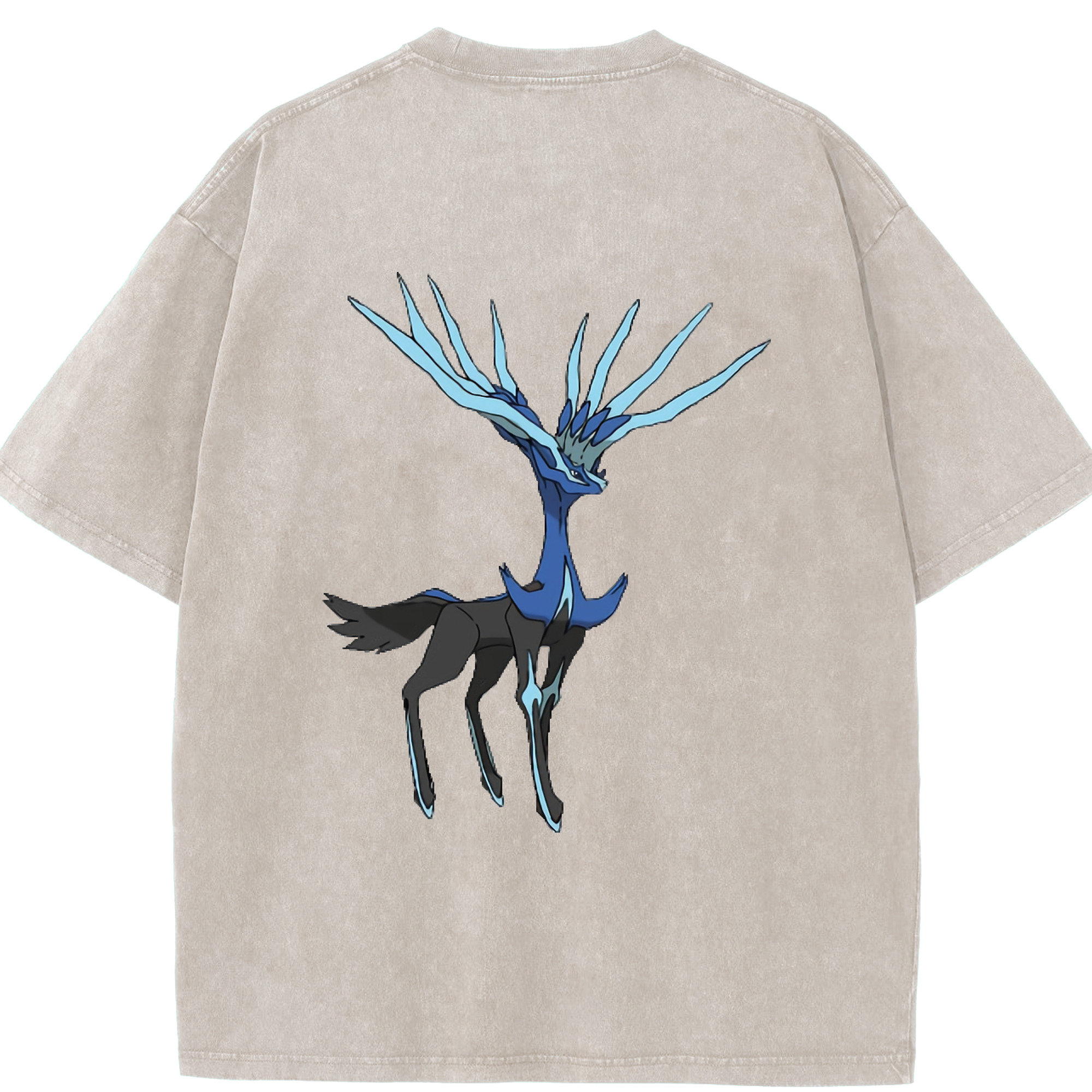 （画像用） ポケットモンスター Pokémon 綿100% ヴィンテージ風 半袖Tシャツ（背面プリント）