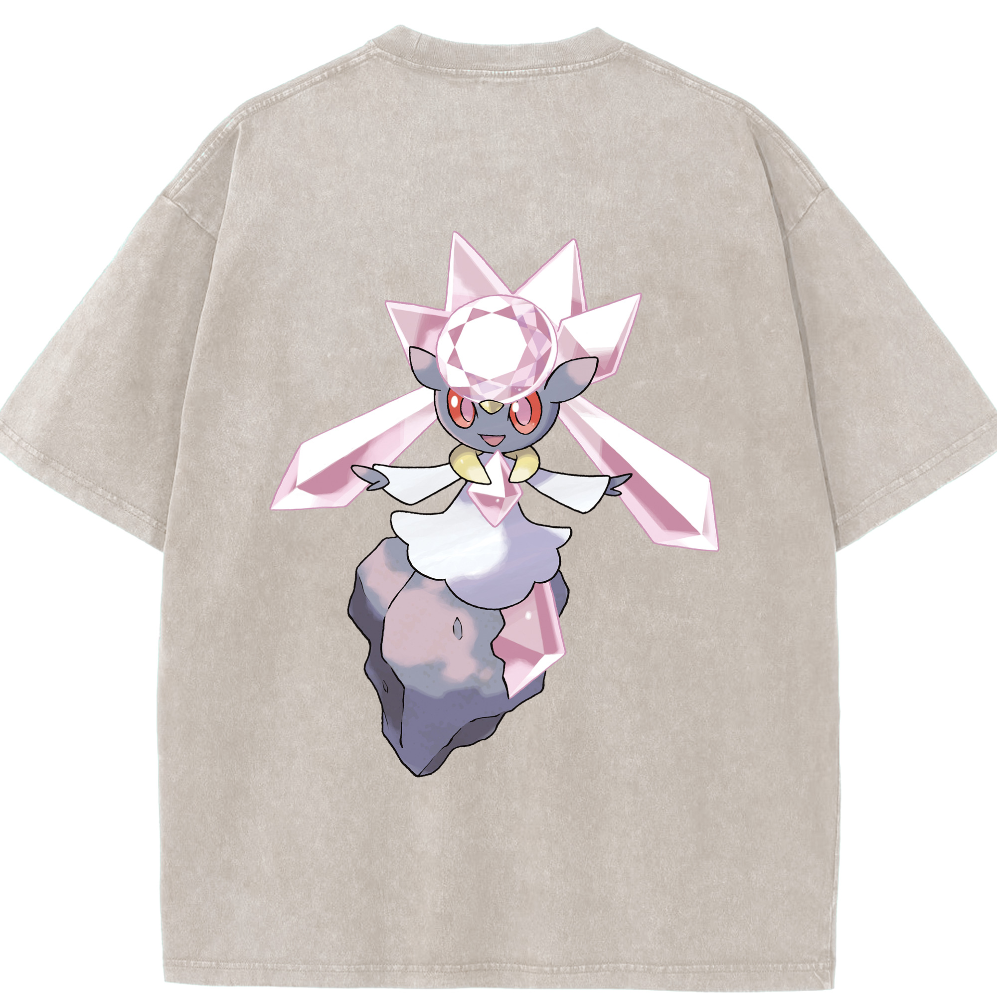 （画像用） ポケットモンスター Pokémon 綿100% ヴィンテージ風 半袖Tシャツ（背面プリント）
