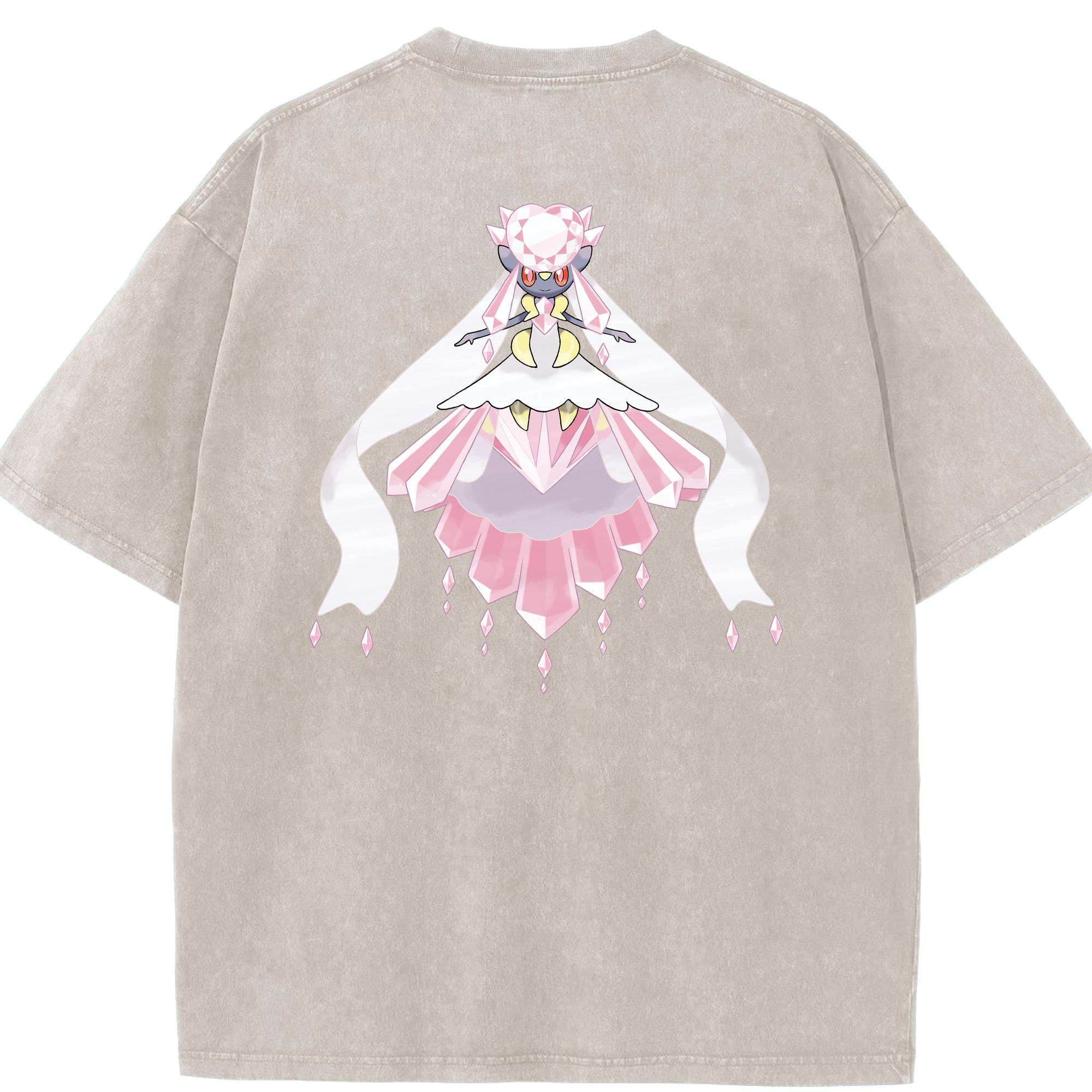（画像用） ポケットモンスター Pokémon 綿100% ヴィンテージ風 半袖Tシャツ（背面プリント）