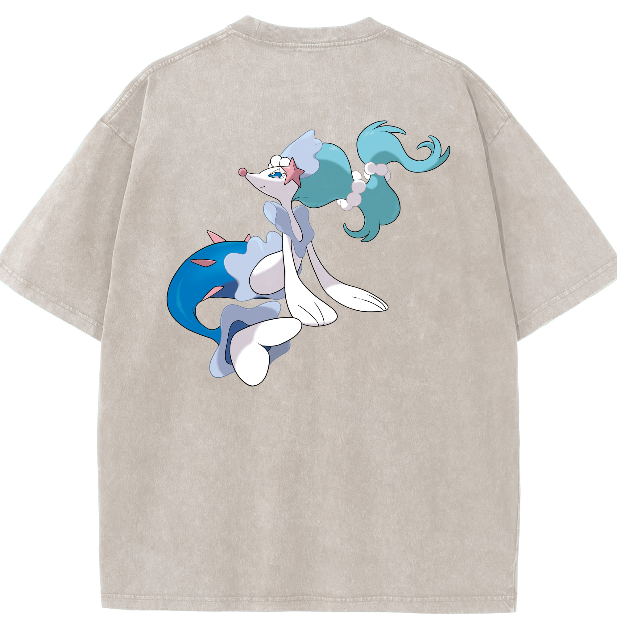 （画像用） ポケットモンスター Pokémon 綿100% ヴィンテージ風 半袖Tシャツ（背面プリント）