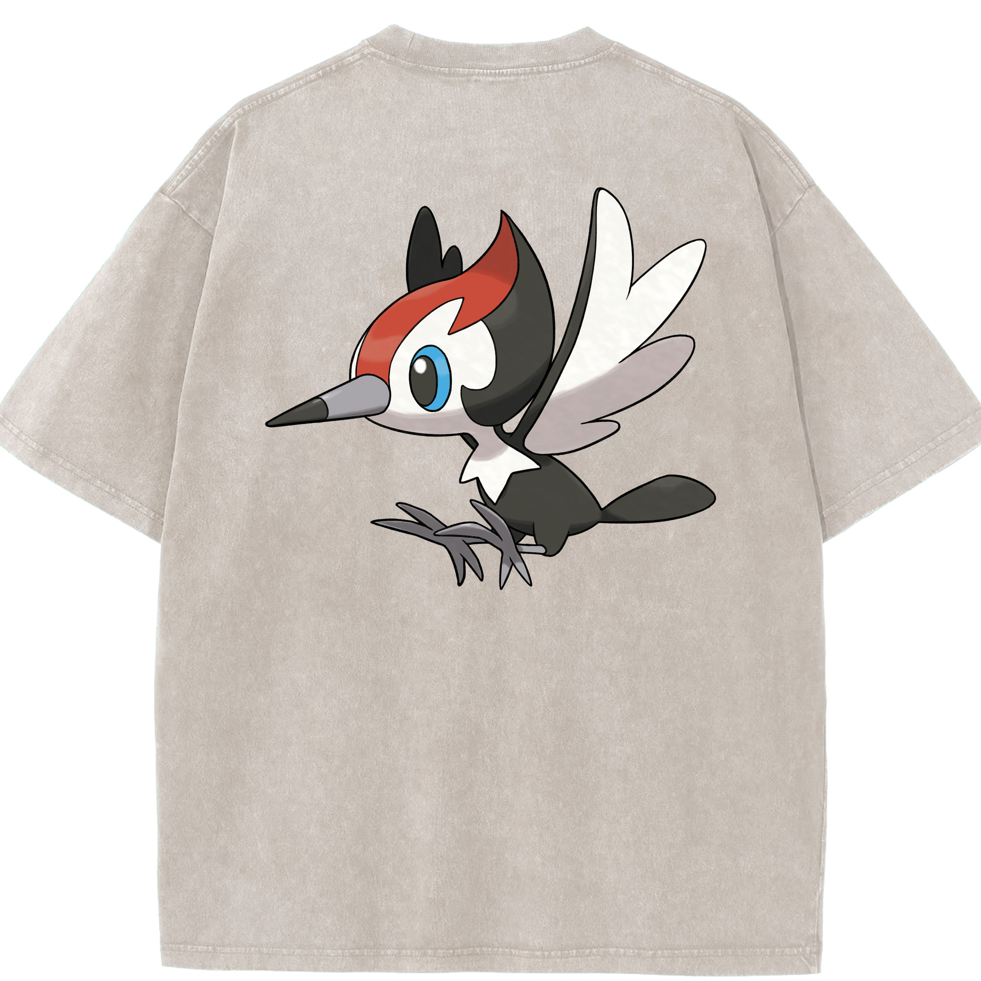 （画像用） ポケットモンスター Pokémon 綿100% ヴィンテージ風 半袖Tシャツ（背面プリント）
