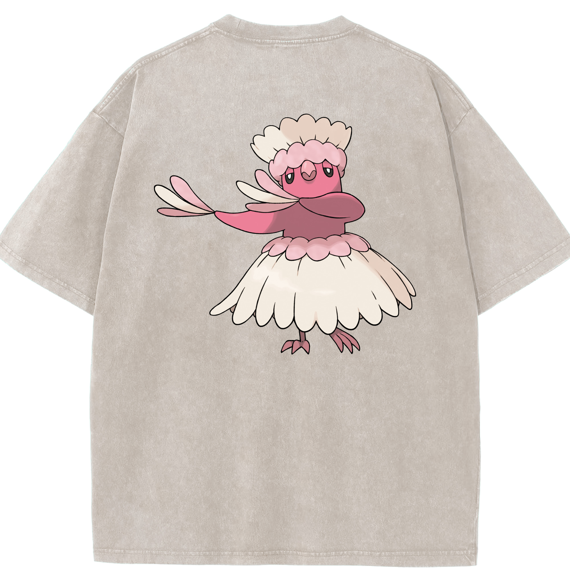 （画像用） ポケットモンスター Pokémon 綿100% ヴィンテージ風 半袖Tシャツ（背面プリント）