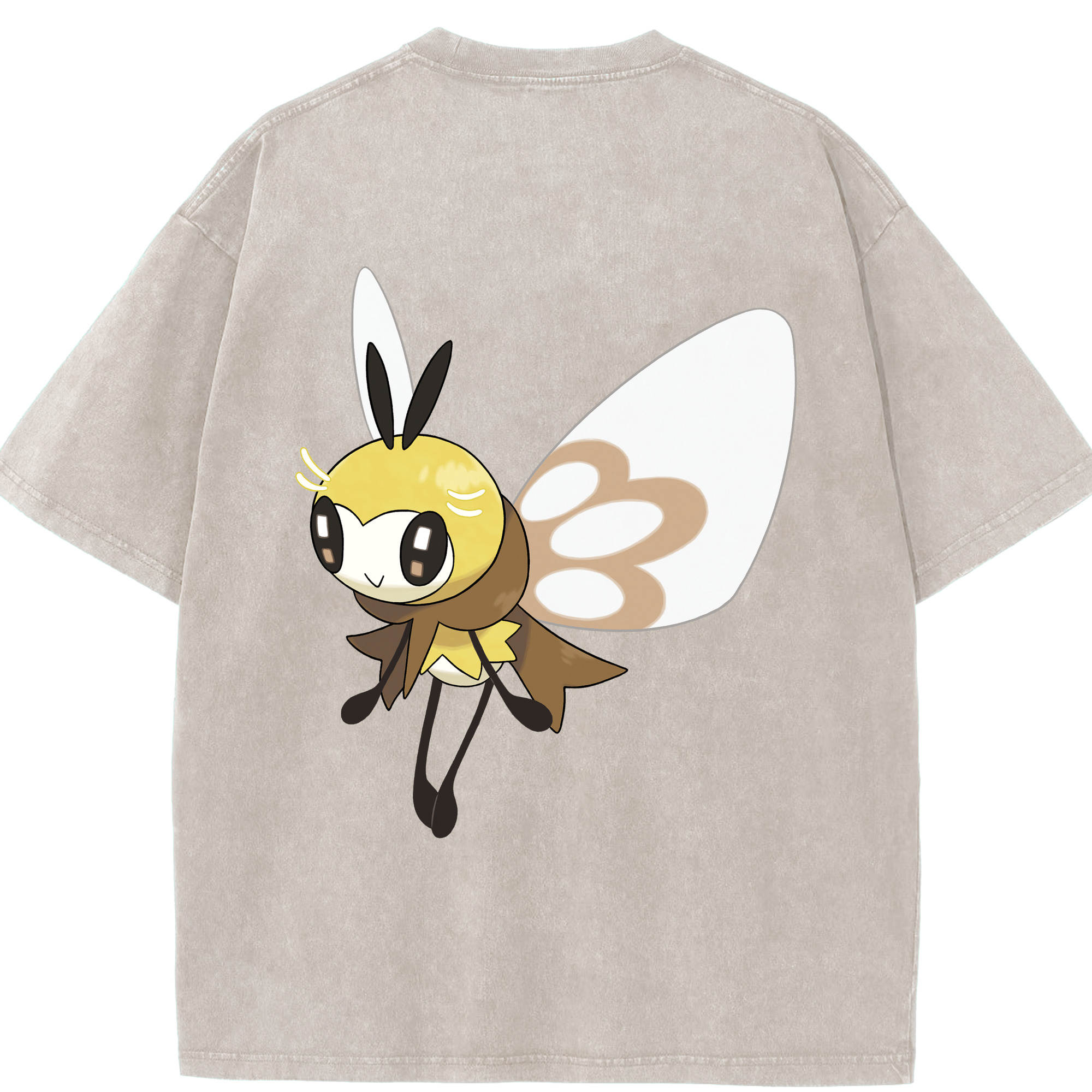 （画像用） ポケットモンスター Pokémon 綿100% ヴィンテージ風 半袖Tシャツ（背面プリント）