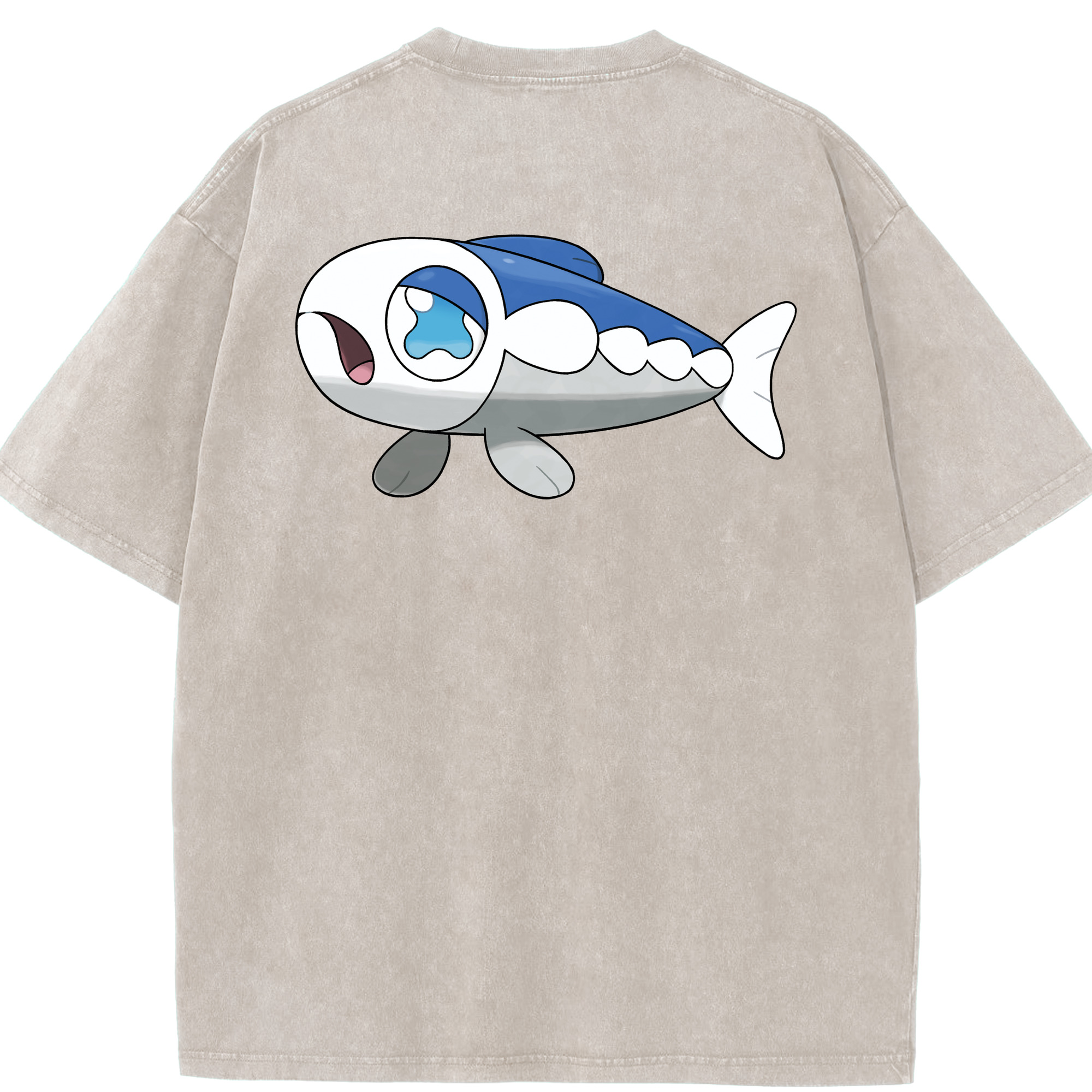 （画像用） ポケットモンスター Pokémon 綿100% ヴィンテージ風 半袖Tシャツ（背面プリント）