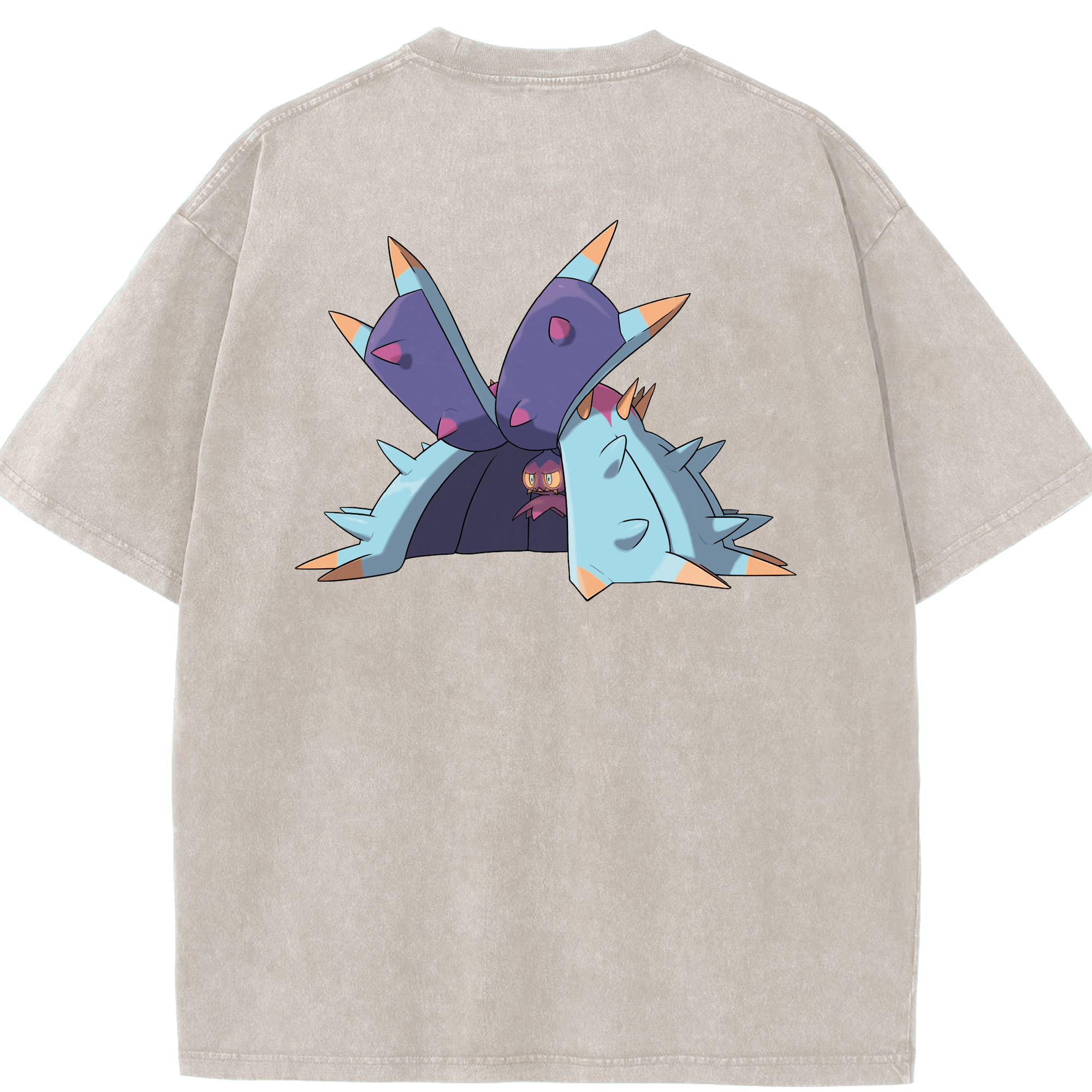 （画像用） ポケットモンスター Pokémon 綿100% ヴィンテージ風 半袖Tシャツ（背面プリント）