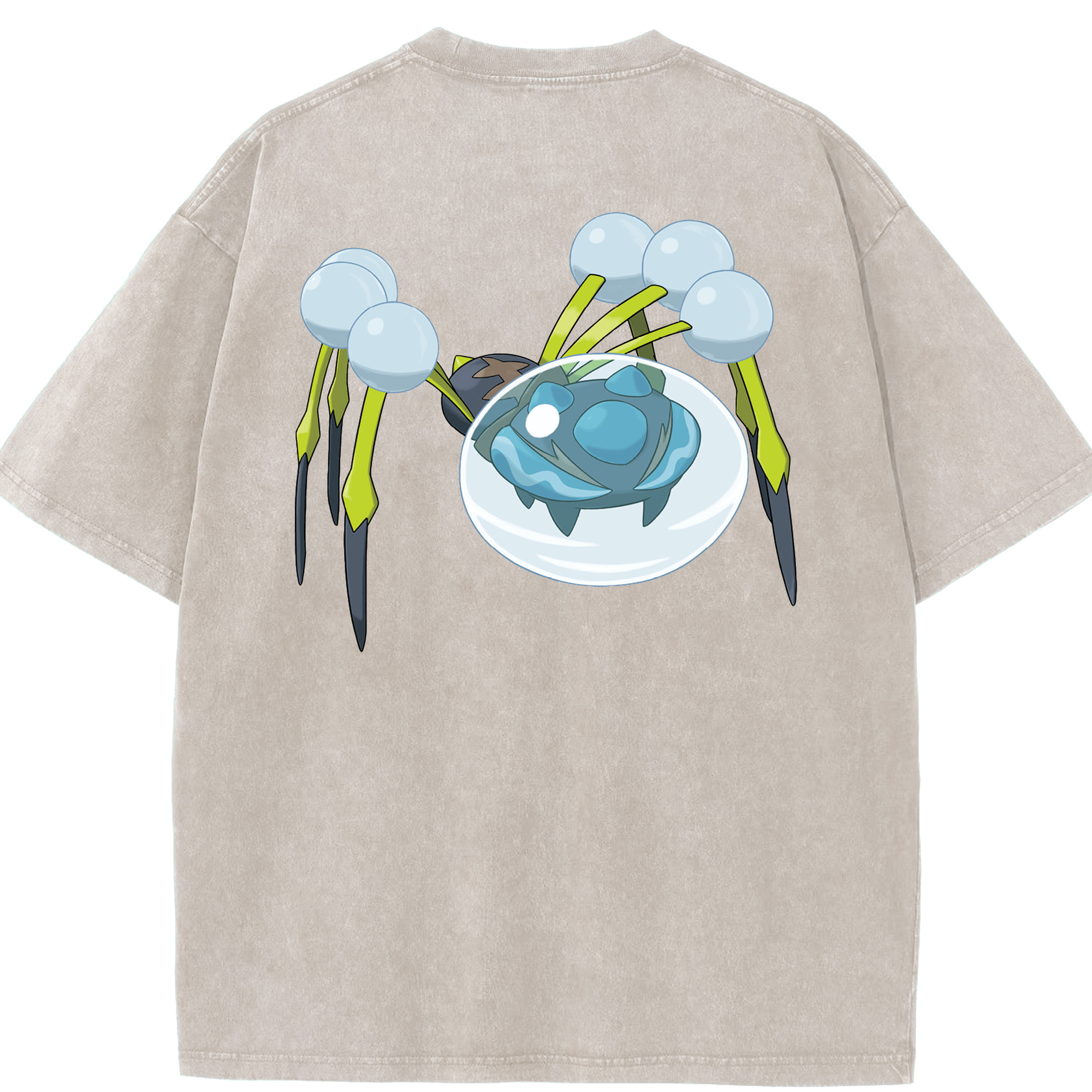 （画像用） ポケットモンスター Pokémon 綿100% ヴィンテージ風 半袖Tシャツ（背面プリント）