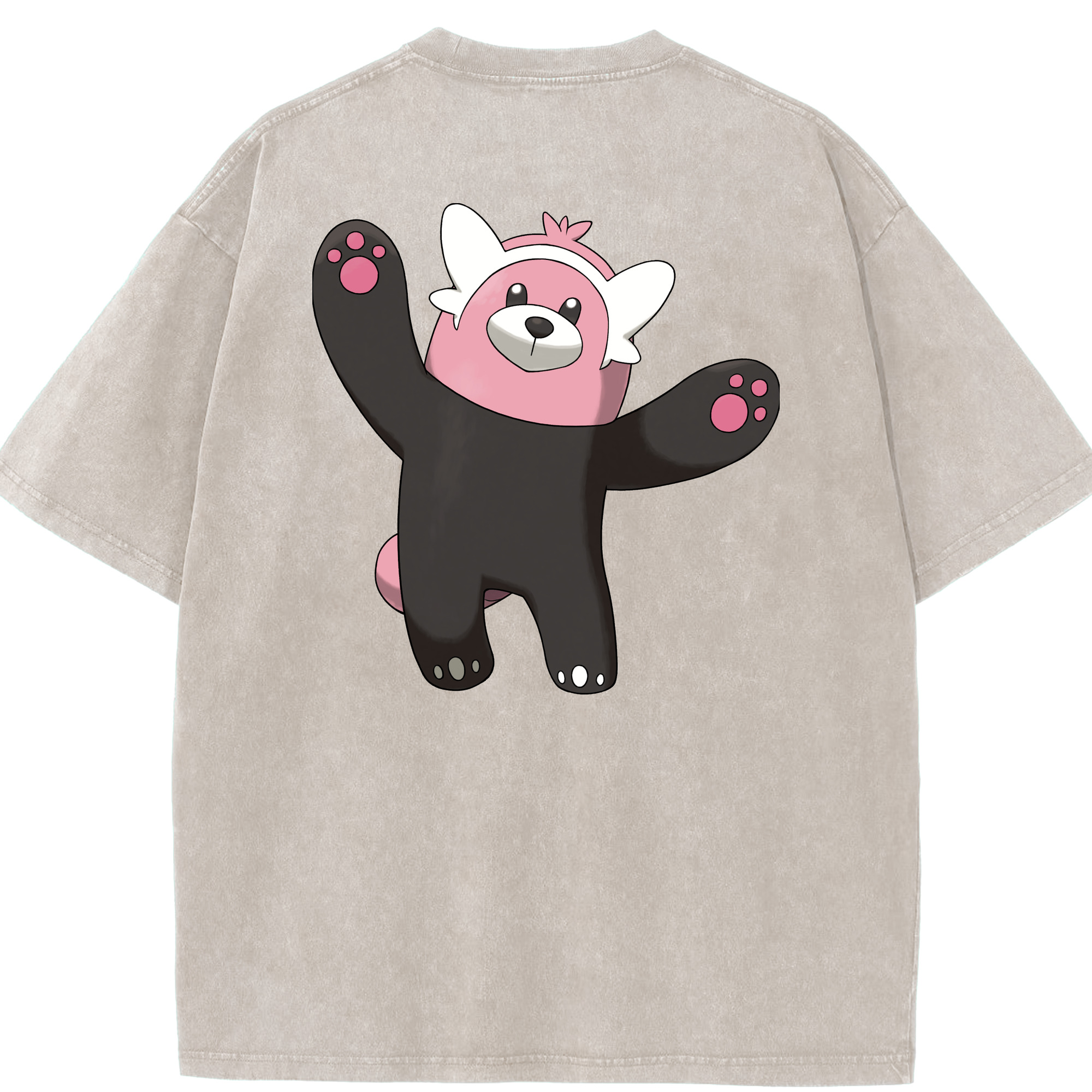 （画像用） ポケットモンスター Pokémon 綿100% ヴィンテージ風 半袖Tシャツ（背面プリント）