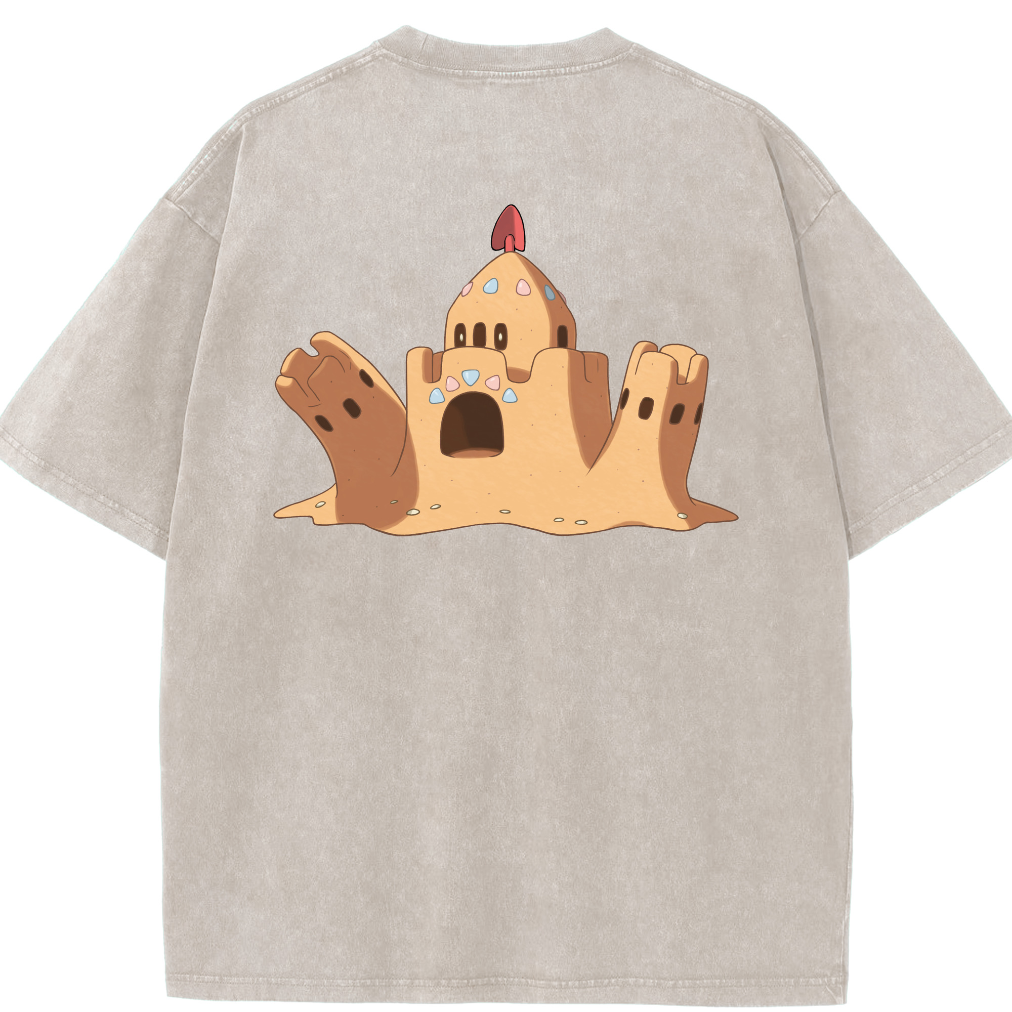 （画像用） ポケットモンスター Pokémon 綿100% ヴィンテージ風 半袖Tシャツ（背面プリント）