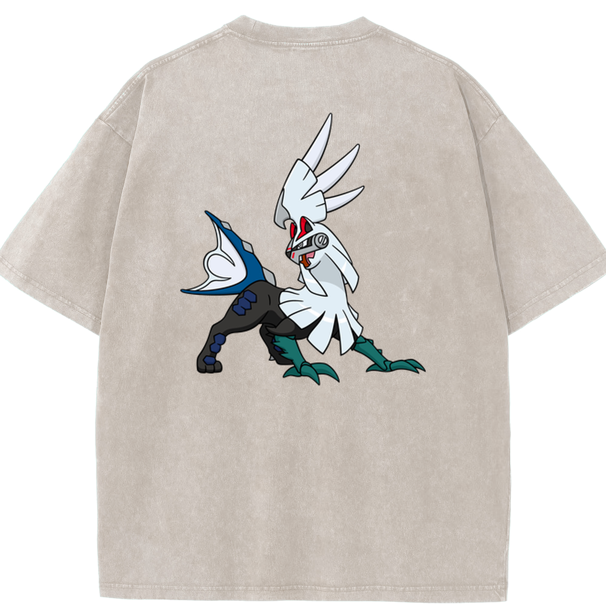（画像用） ポケットモンスター Pokémon 綿100% ヴィンテージ風 半袖Tシャツ（背面プリント）