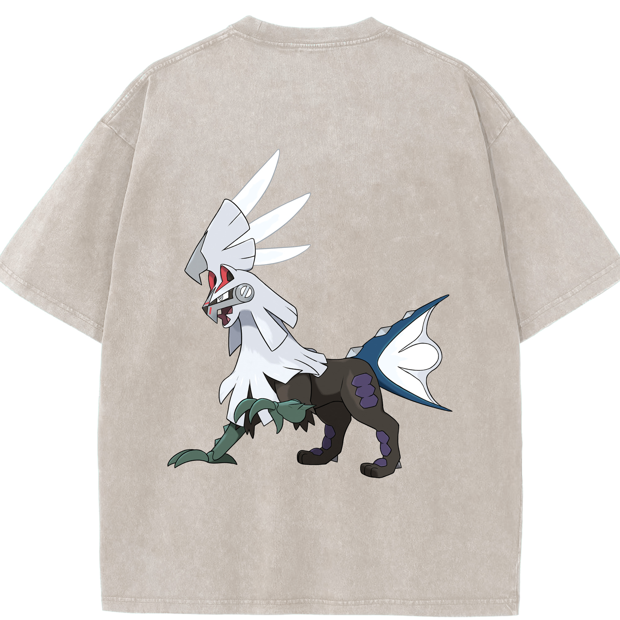 （画像用） ポケットモンスター Pokémon 綿100% ヴィンテージ風 半袖Tシャツ（背面プリント）