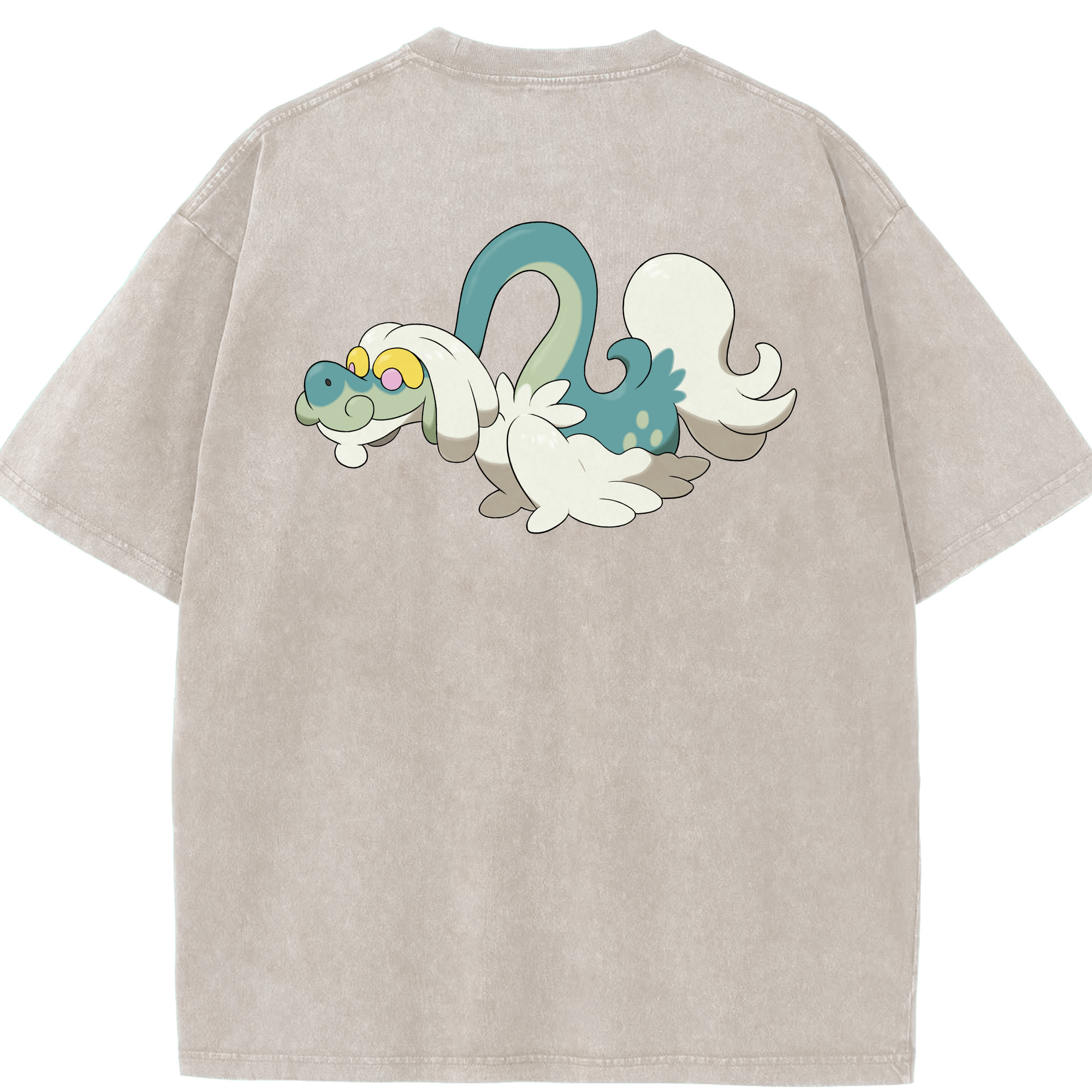 （画像用） ポケットモンスター Pokémon 綿100% ヴィンテージ風 半袖Tシャツ（背面プリント）