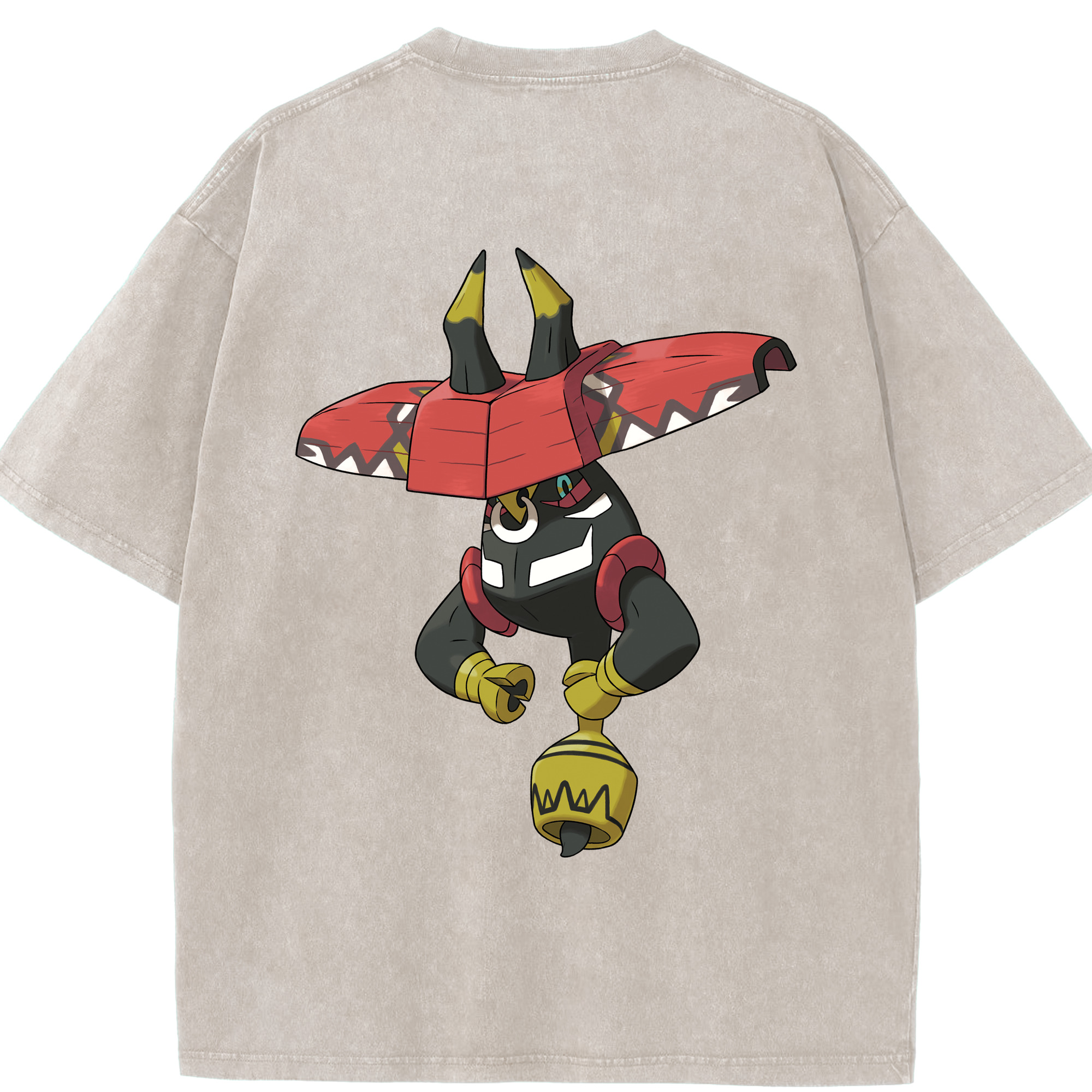 （画像用） ポケットモンスター Pokémon 綿100% ヴィンテージ風 半袖Tシャツ（背面プリント）