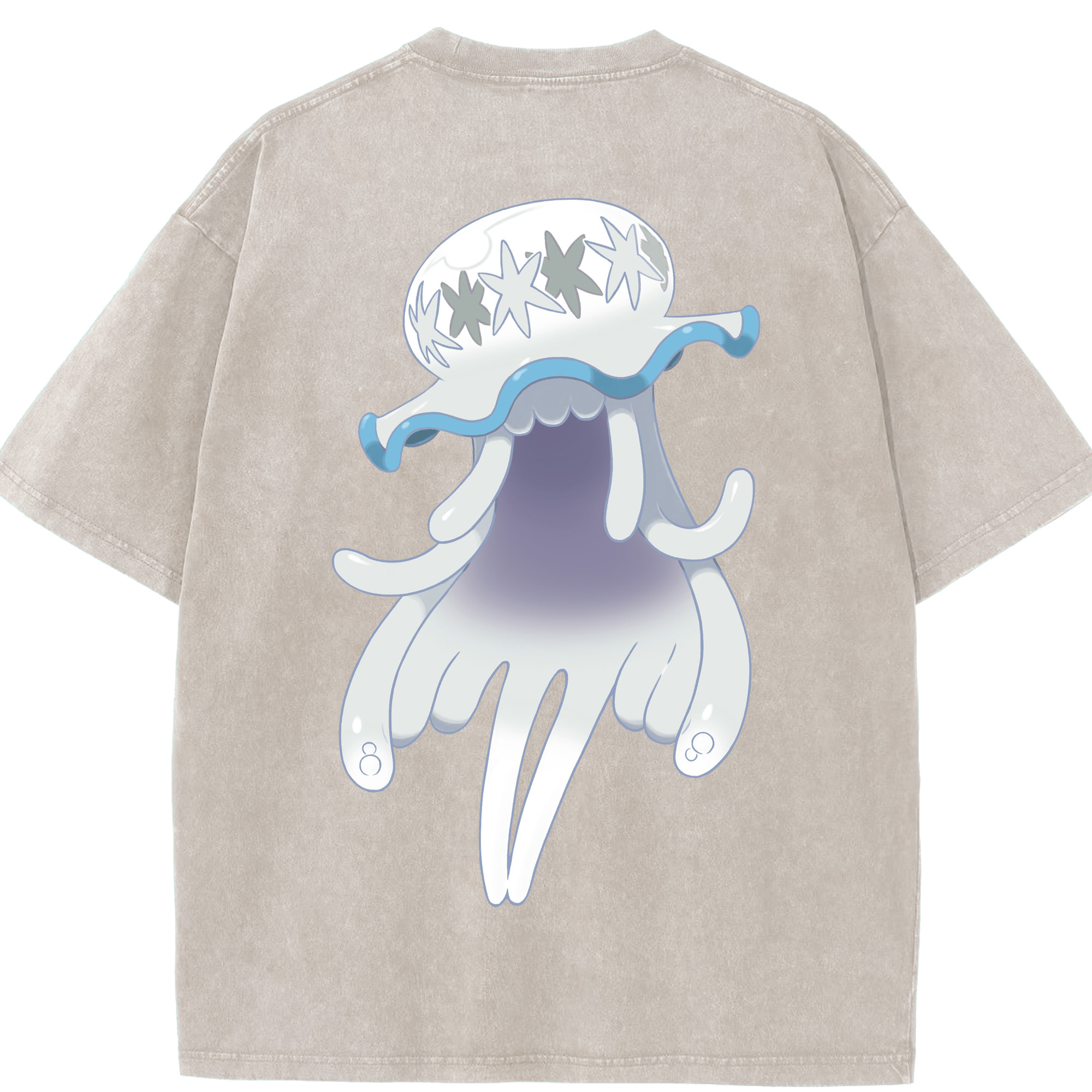 （画像用） ポケットモンスター Pokémon 綿100% ヴィンテージ風 半袖Tシャツ（背面プリント）