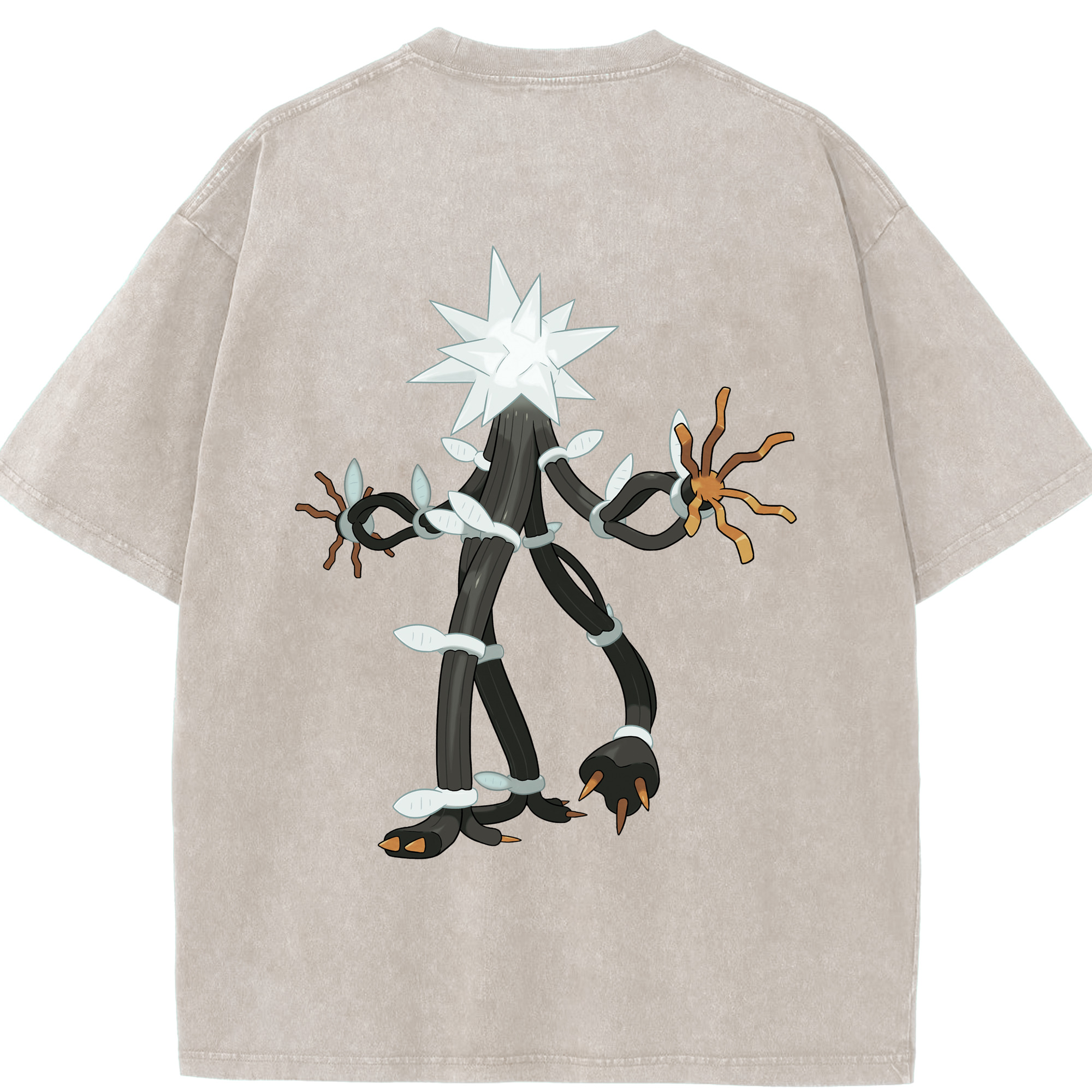 （画像用） ポケットモンスター Pokémon 綿100% ヴィンテージ風 半袖Tシャツ（背面プリント）