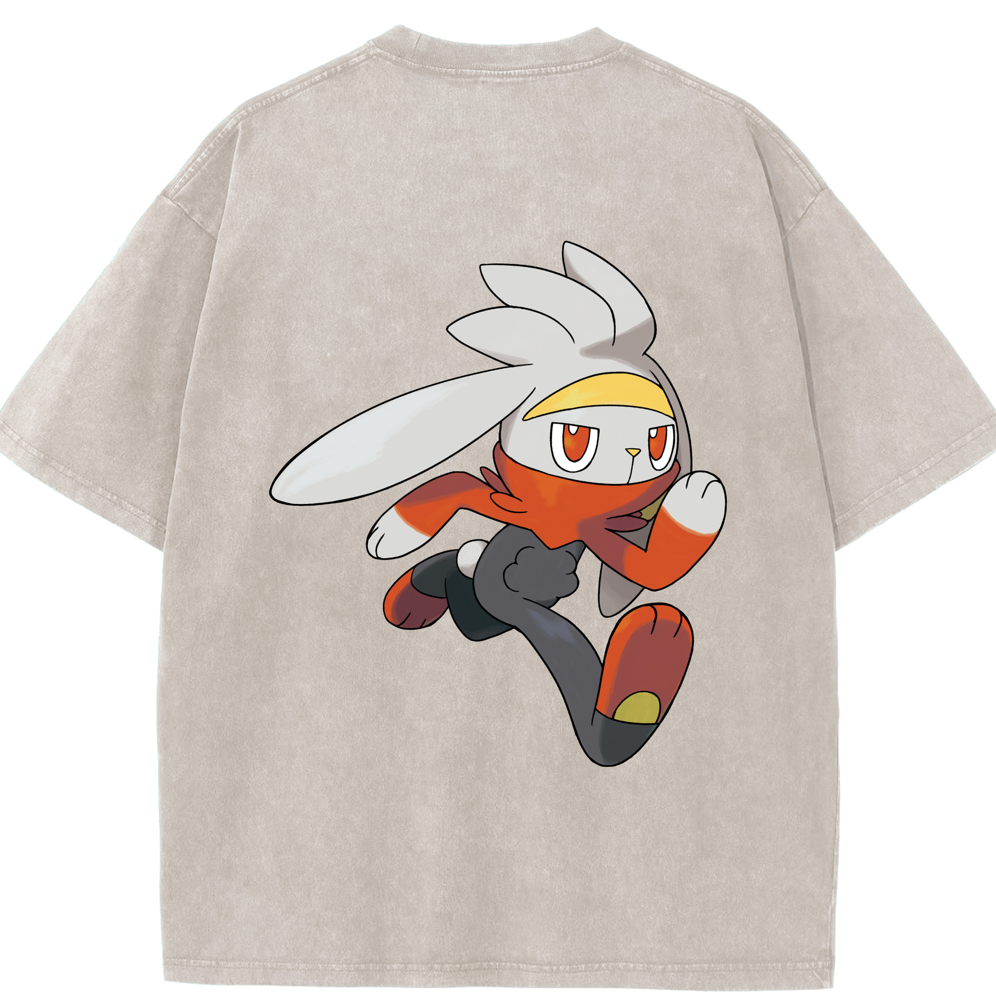 （画像用） ポケットモンスター Pokémon 綿100% ヴィンテージ風 半袖Tシャツ（背面プリント）