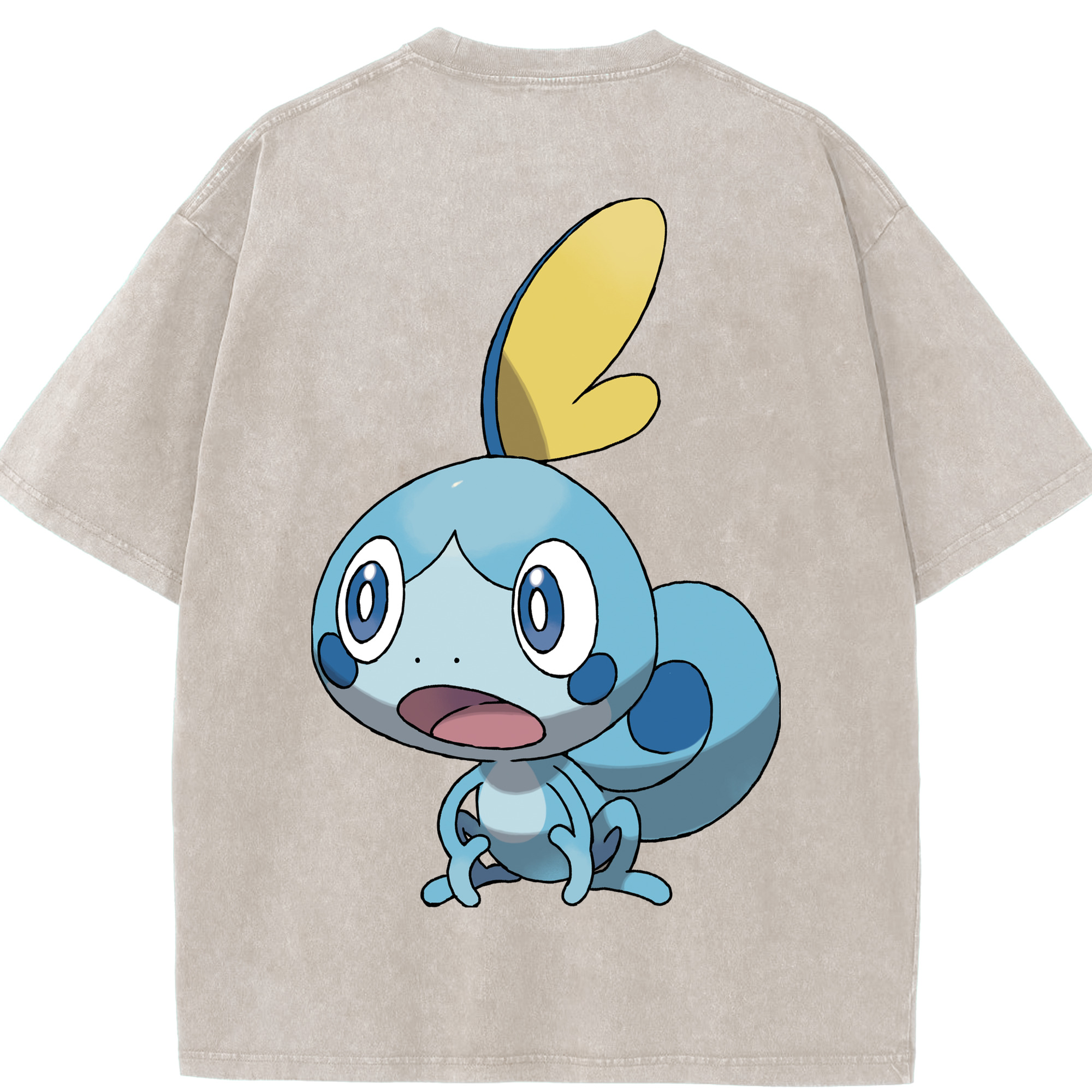 （画像用） ポケットモンスター Pokémon 綿100% ヴィンテージ風 半袖Tシャツ（背面プリント）