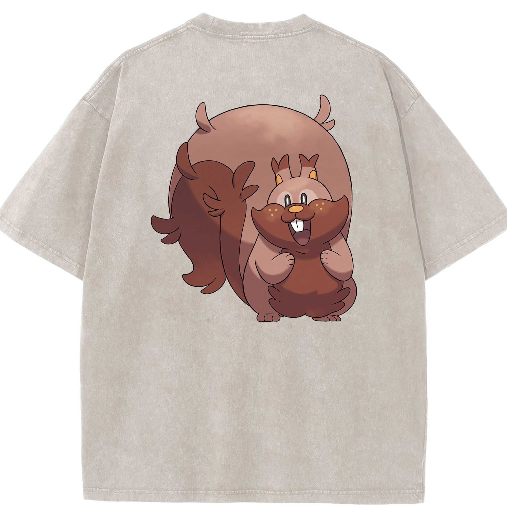 （画像用） ポケットモンスター Pokémon 綿100% ヴィンテージ風 半袖Tシャツ（背面プリント）